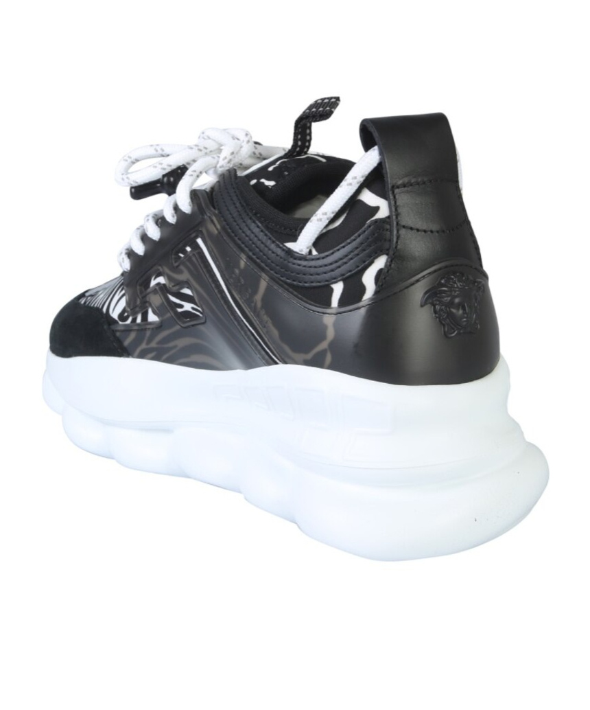Versace Chain Reaction Shoes In White