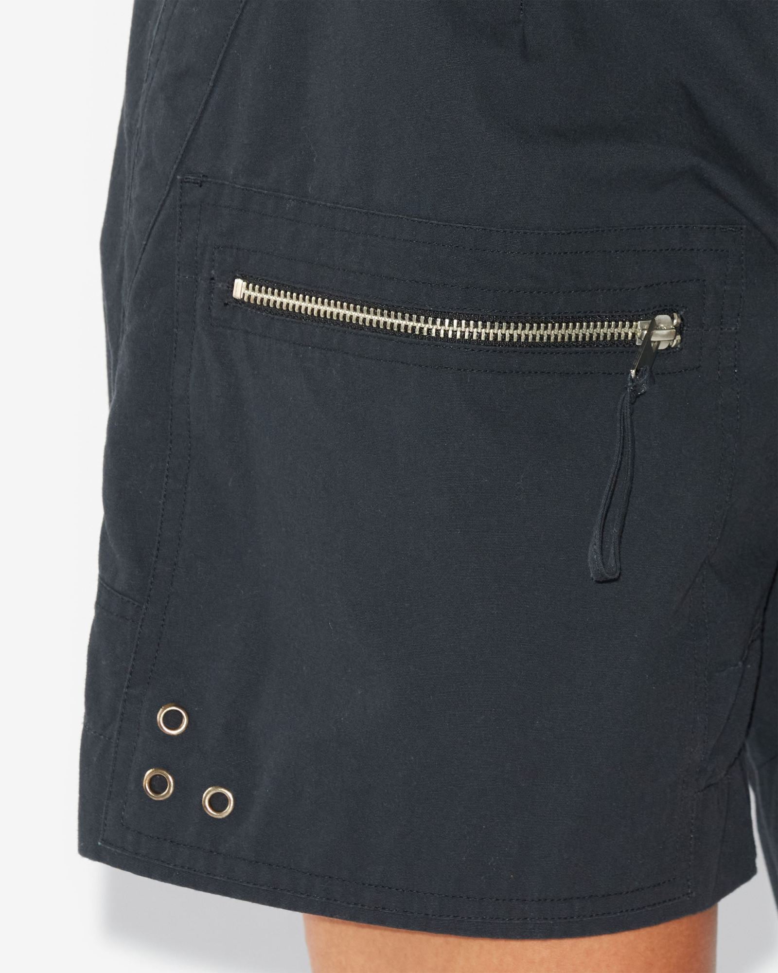 Isabel Marant Étoile Kynan Cotton Shorts In Black