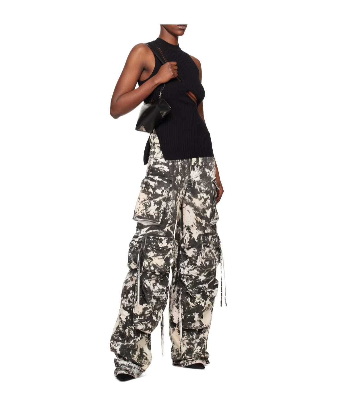 Attico Viscose Top In Black