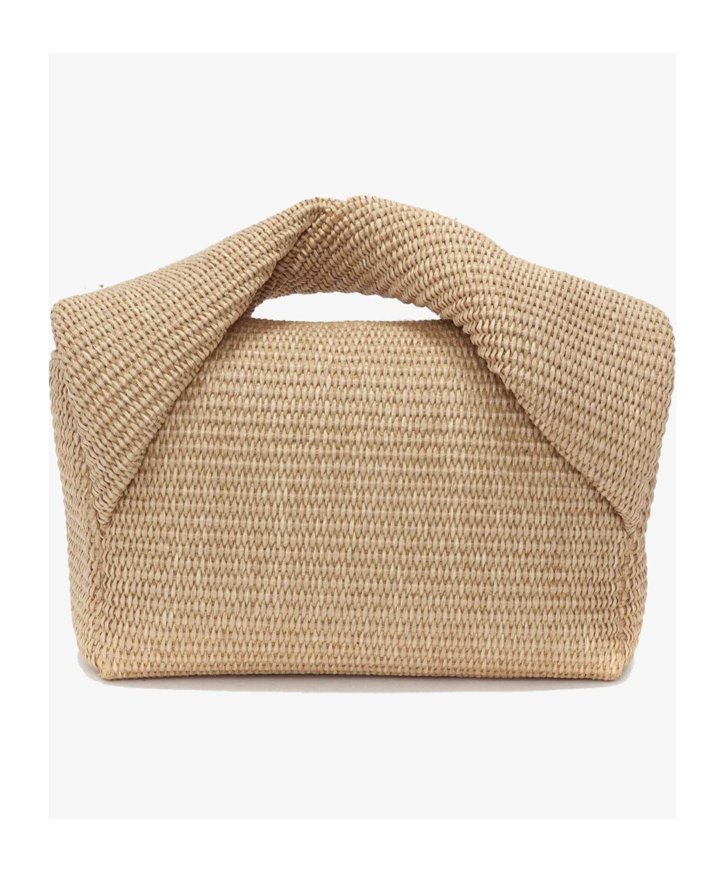 Jw Anderson Large Twister Raffia Shoulder Bag