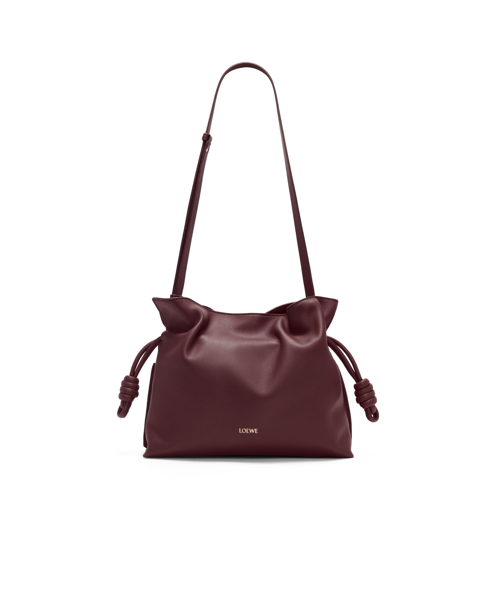 Loewe Flamenco Clutch In Nappa Calfskin In Red