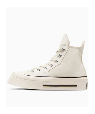 Converse Lace Up High Upper Board Shoes In White