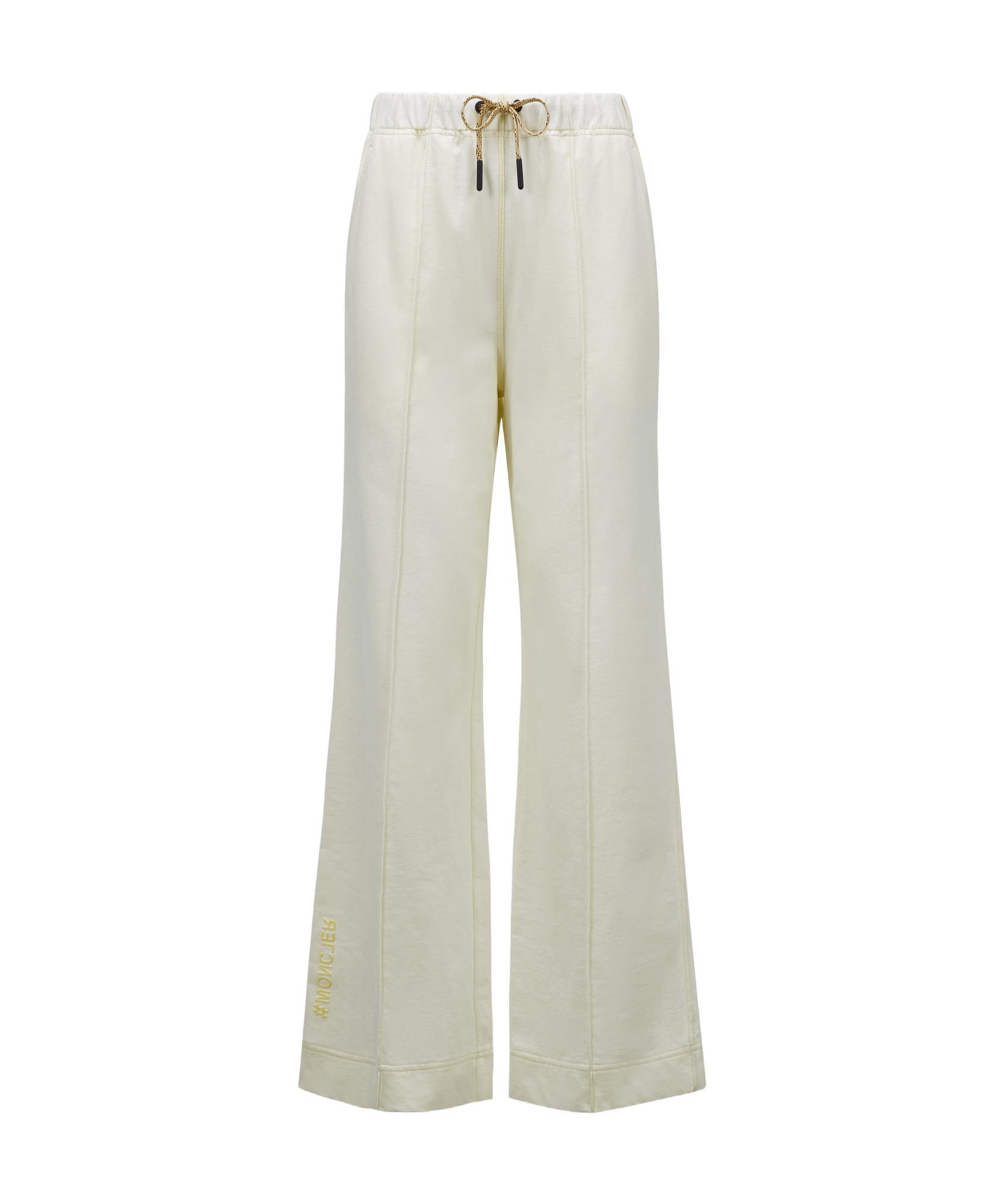 Moncler Grenoble Logo Embroidered Drawstring Pants In White