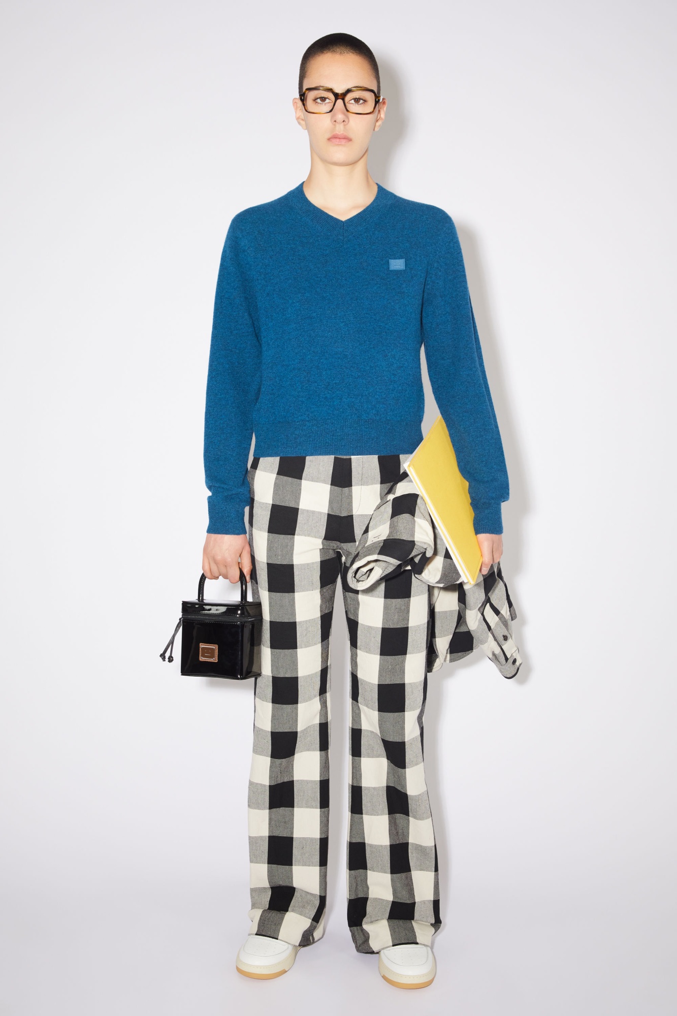 Acne Studios Perey Friend Sneakers In White