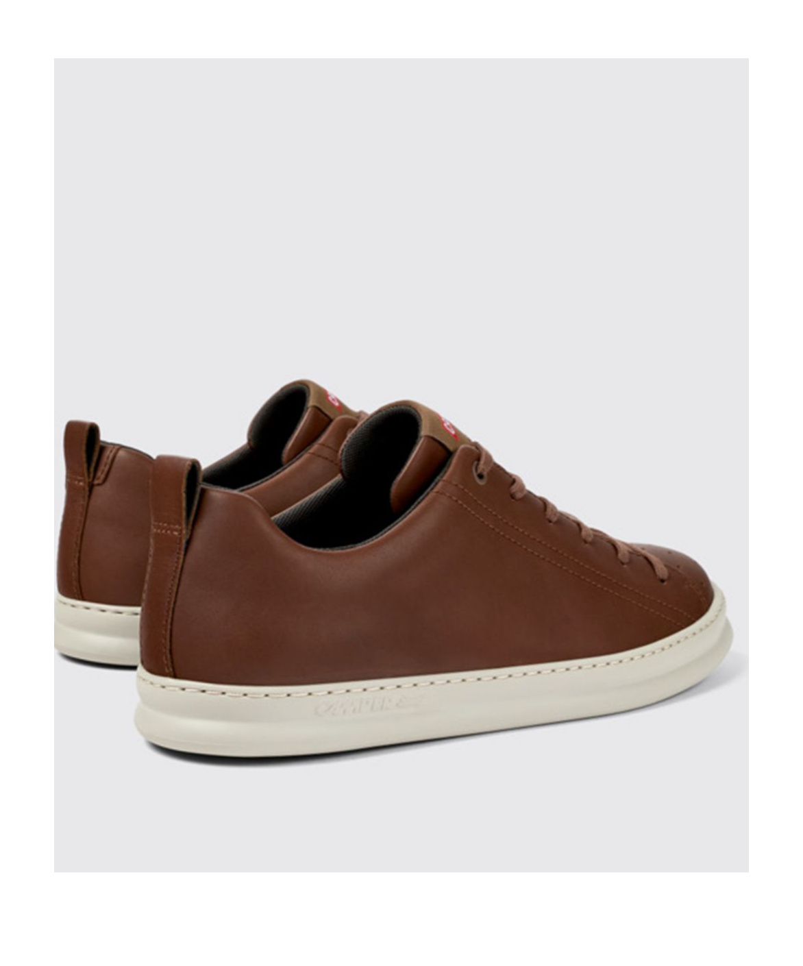 Camper Runner Four Round-toe Leather Sneakers In Brown