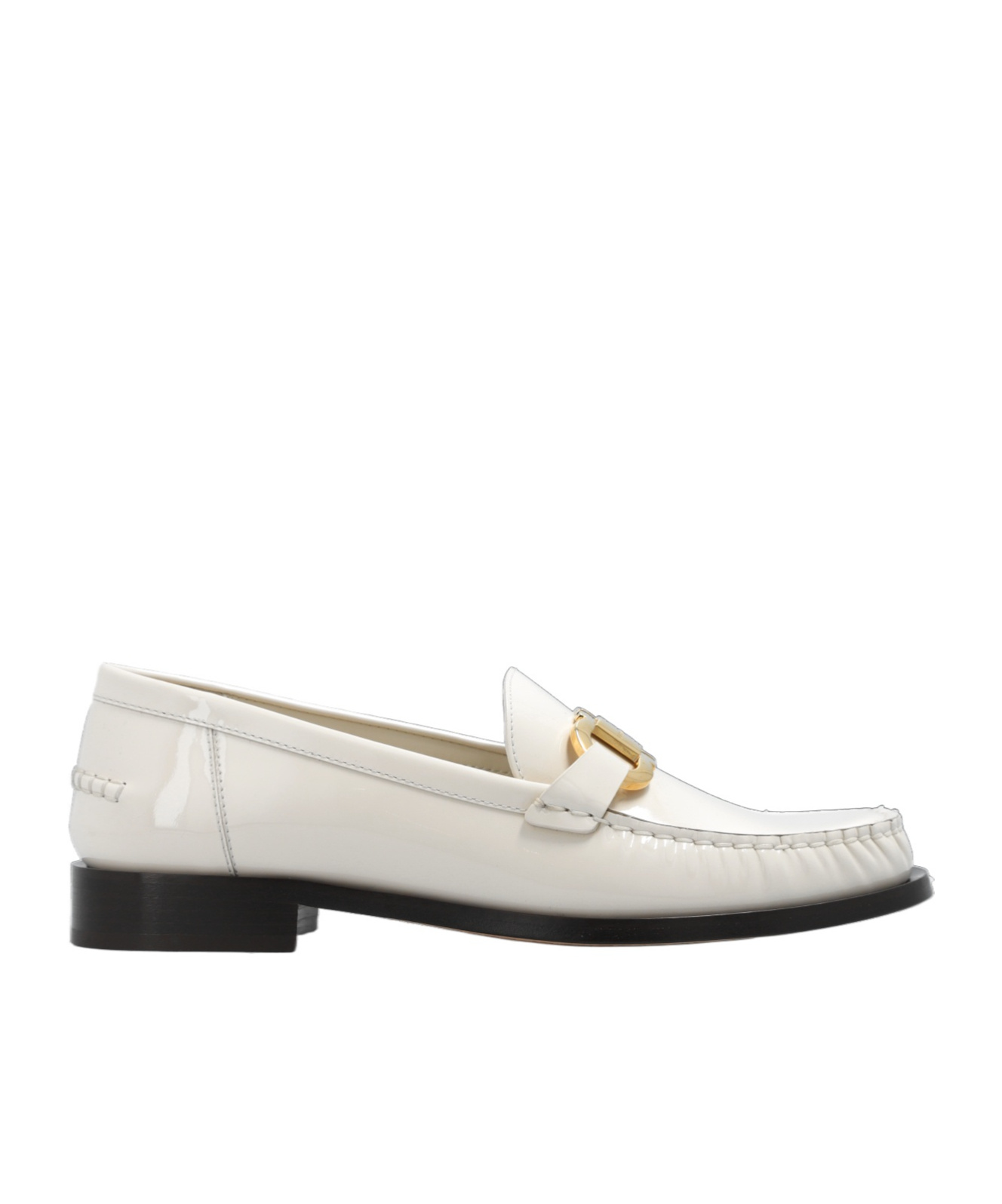 Ferragamo Slip-on Loafers In White