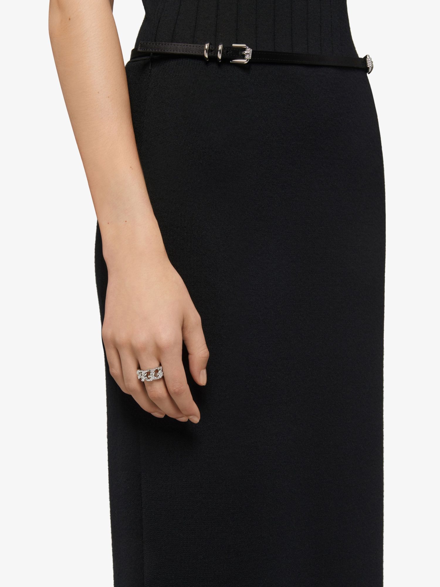 Givenchy G Chain Ring In Gray