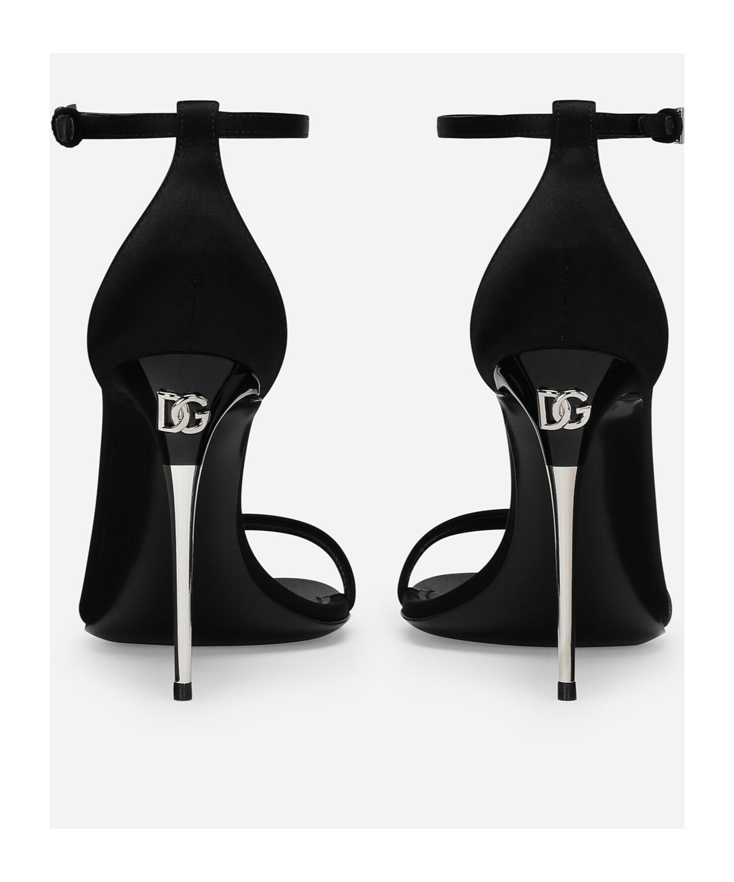 Dolce & Gabbana Keira 105mm Leather Sandals In Black