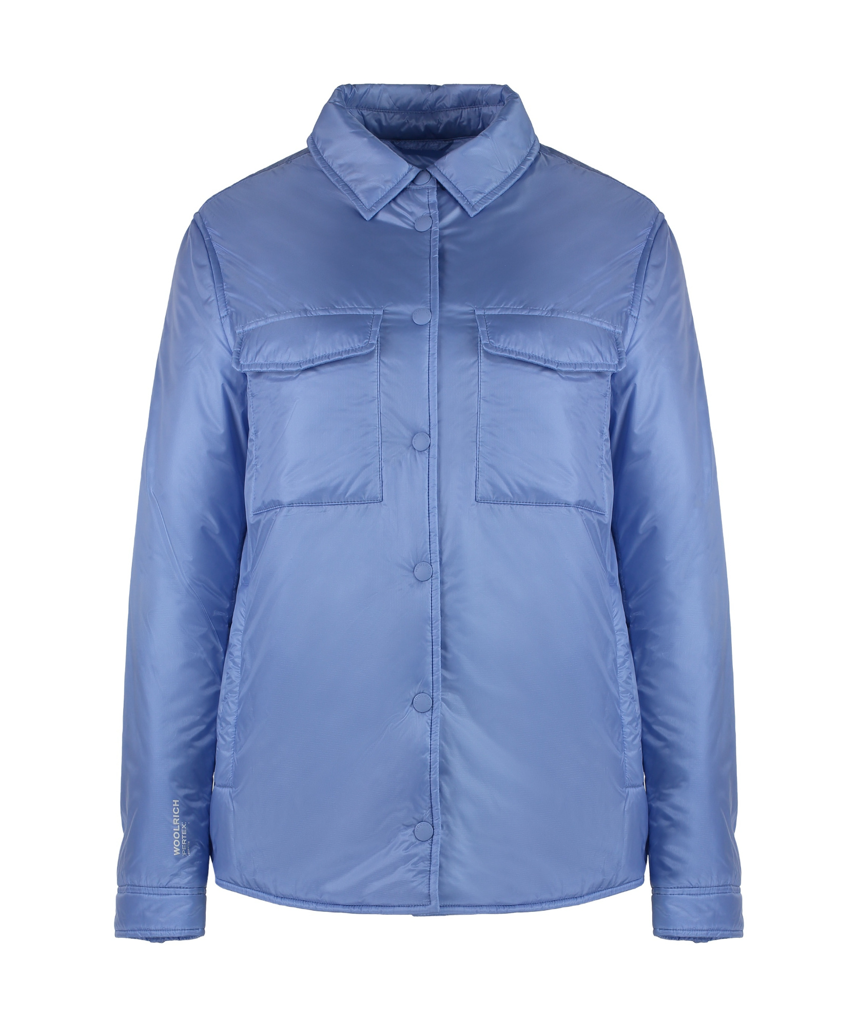 Woolrich Nylon Overshirt In Blue