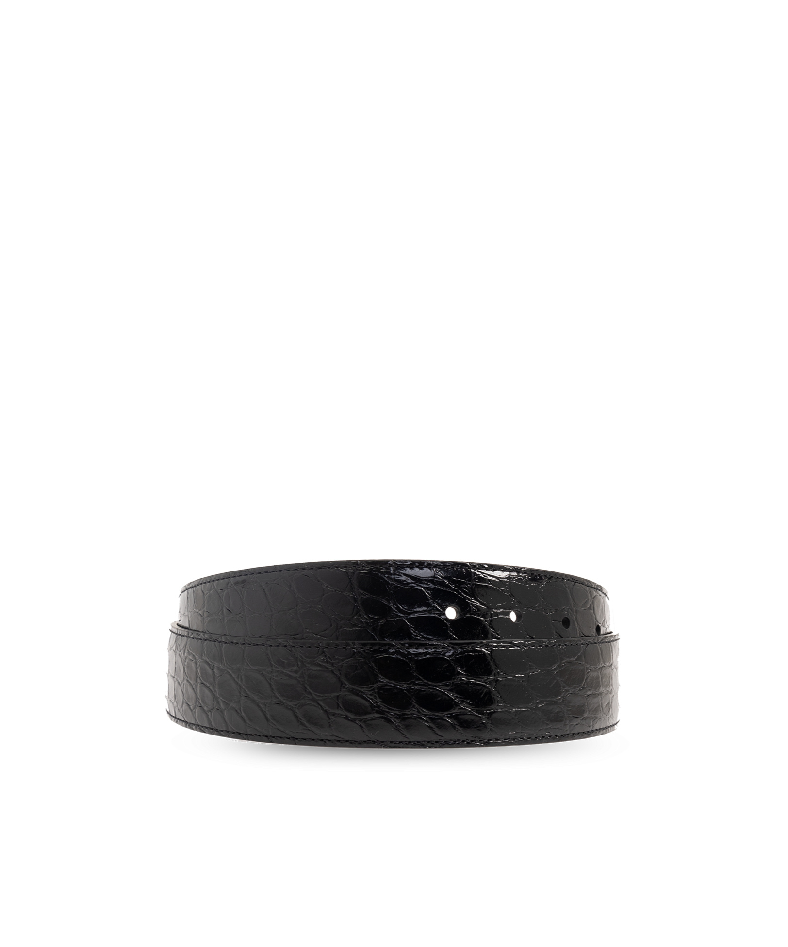 Shop Versace Medusa Head Embossed Belt In Black