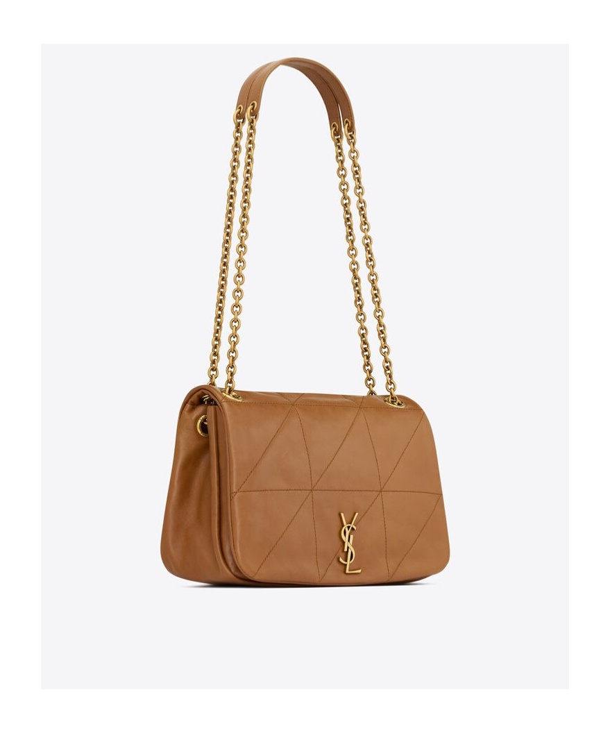 Saint Laurent Jamie Leather Shoulder Bag In Brown