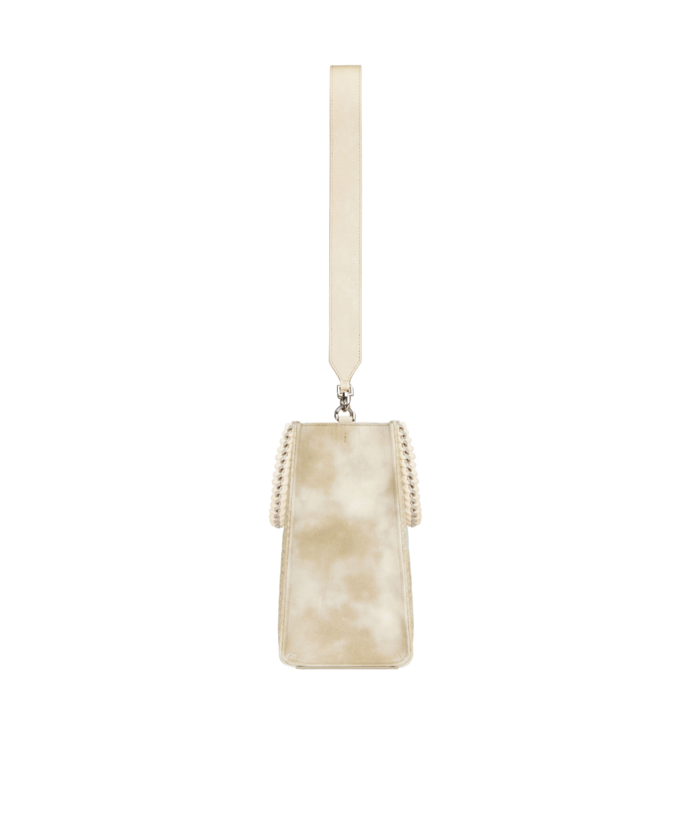 Givenchy G-tote Medium Shopping Bag In 4g Logo Canvas With Chain Handles In Nude