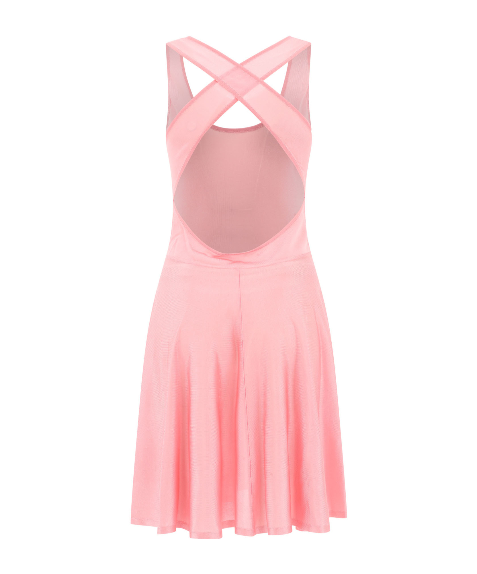 ALAÏA ALAÏA CRISS-CROSS OPEN BACK MINI DRESS