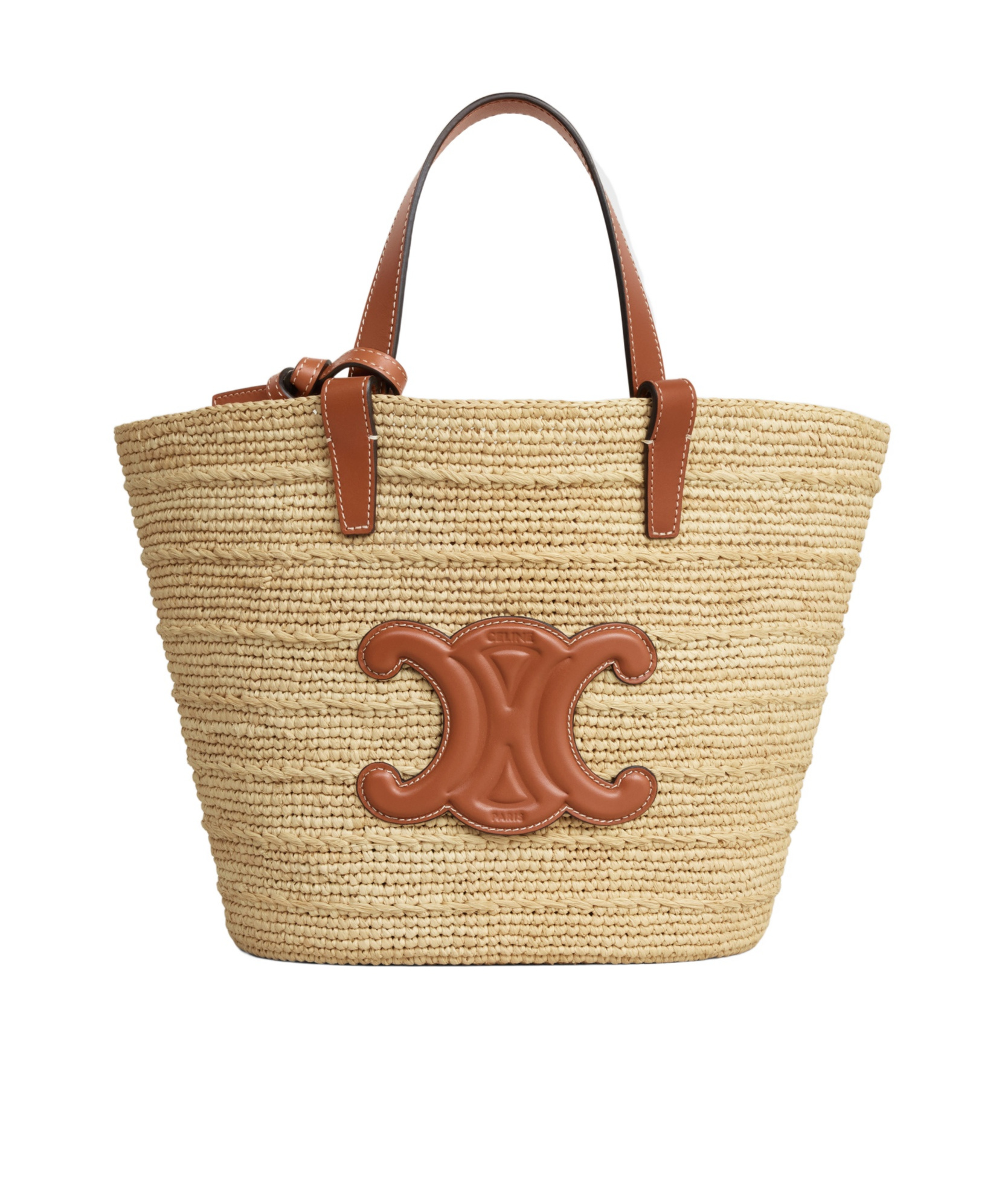 Celine Teen Supple Logo Shoulder Bag In Brown