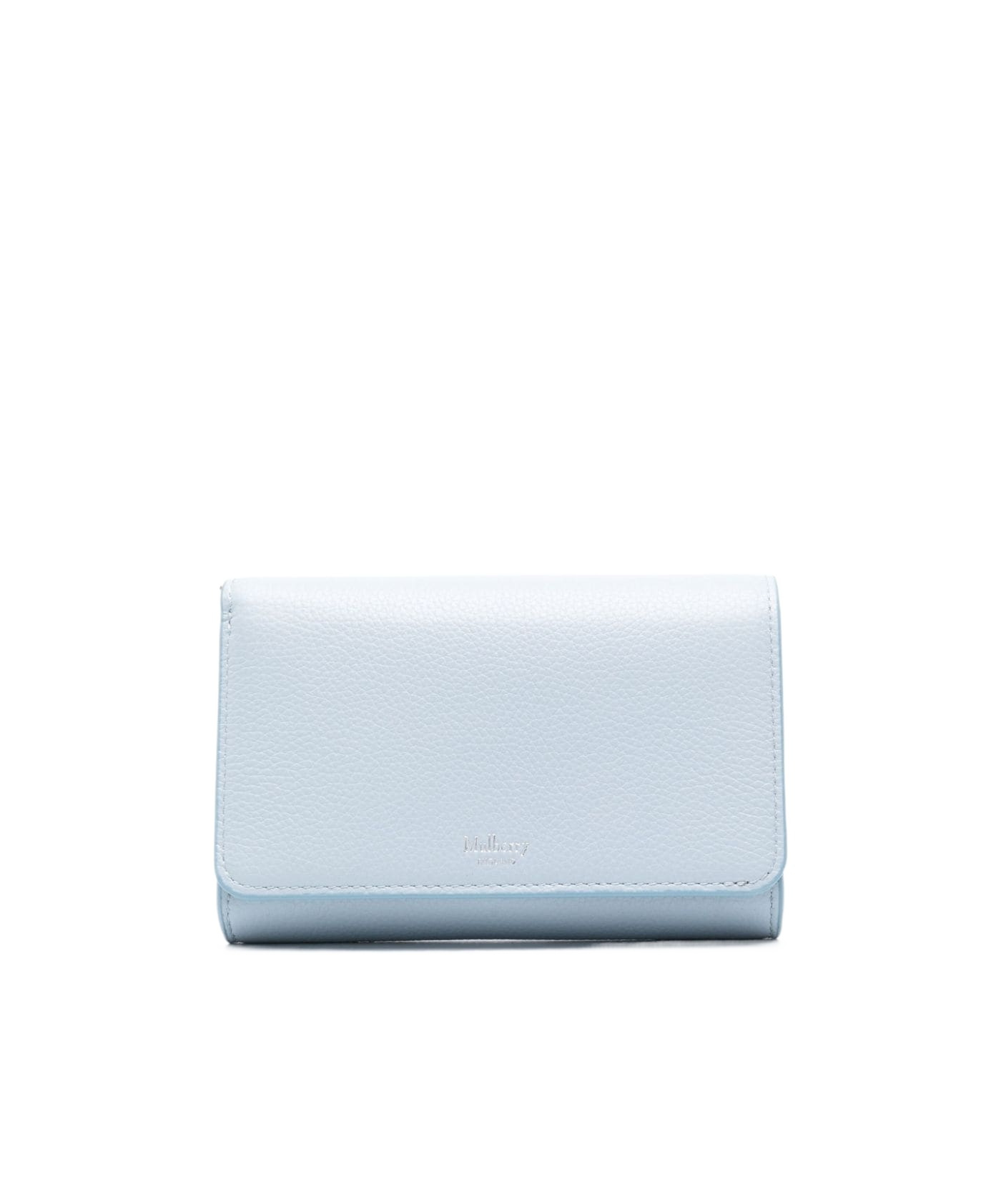 Mulberry Medium Continental French Wallet In Blue