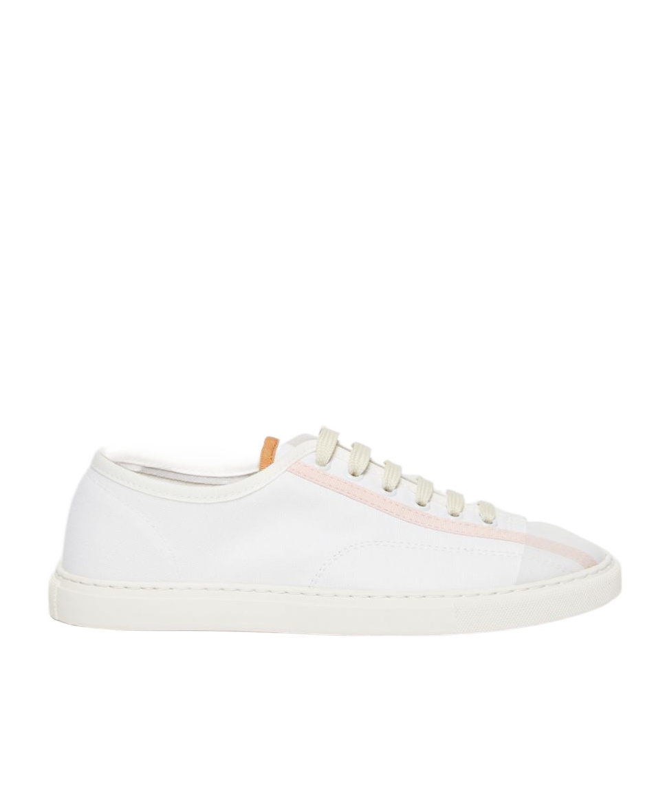 Weekend Max Mara Front Strapped Low-top Casual Shoes In White