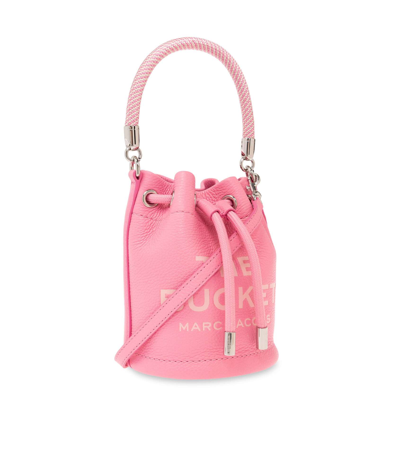 Marc Jacobs The Micro Leather Bucket Bag In Pink