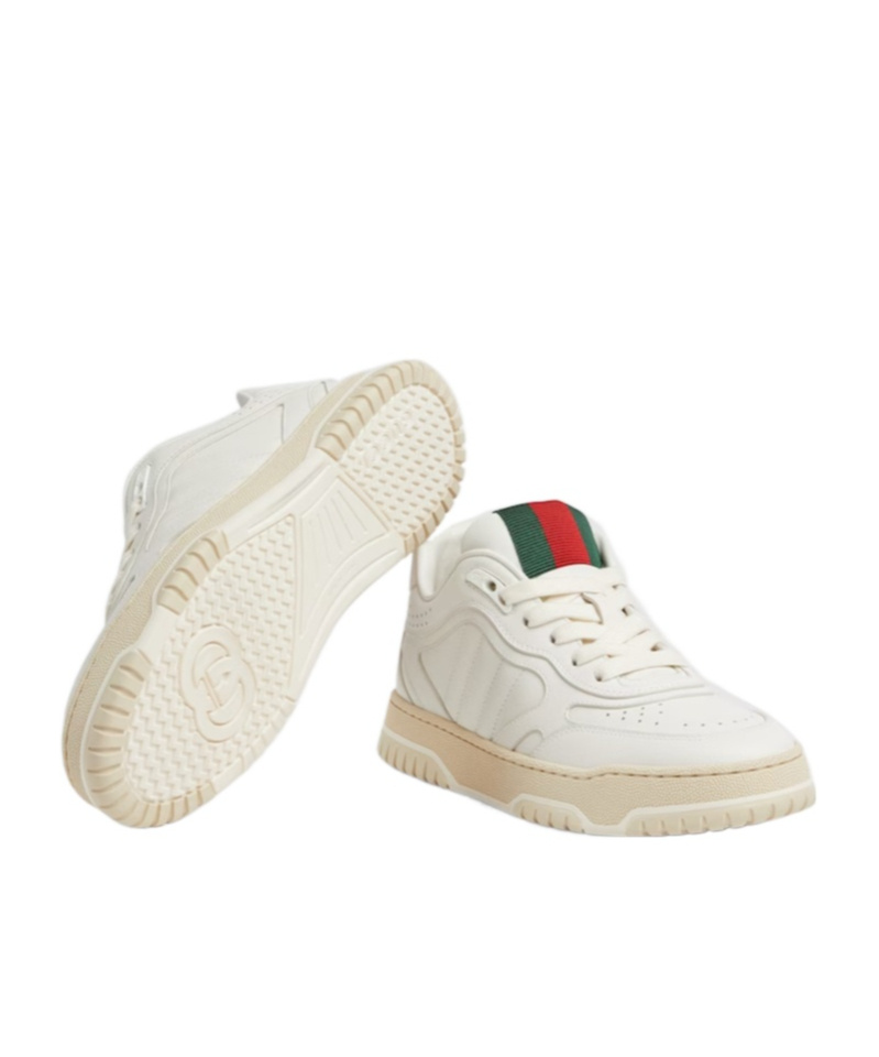 Shop Gucci Women's Re-web Sneaker In White
