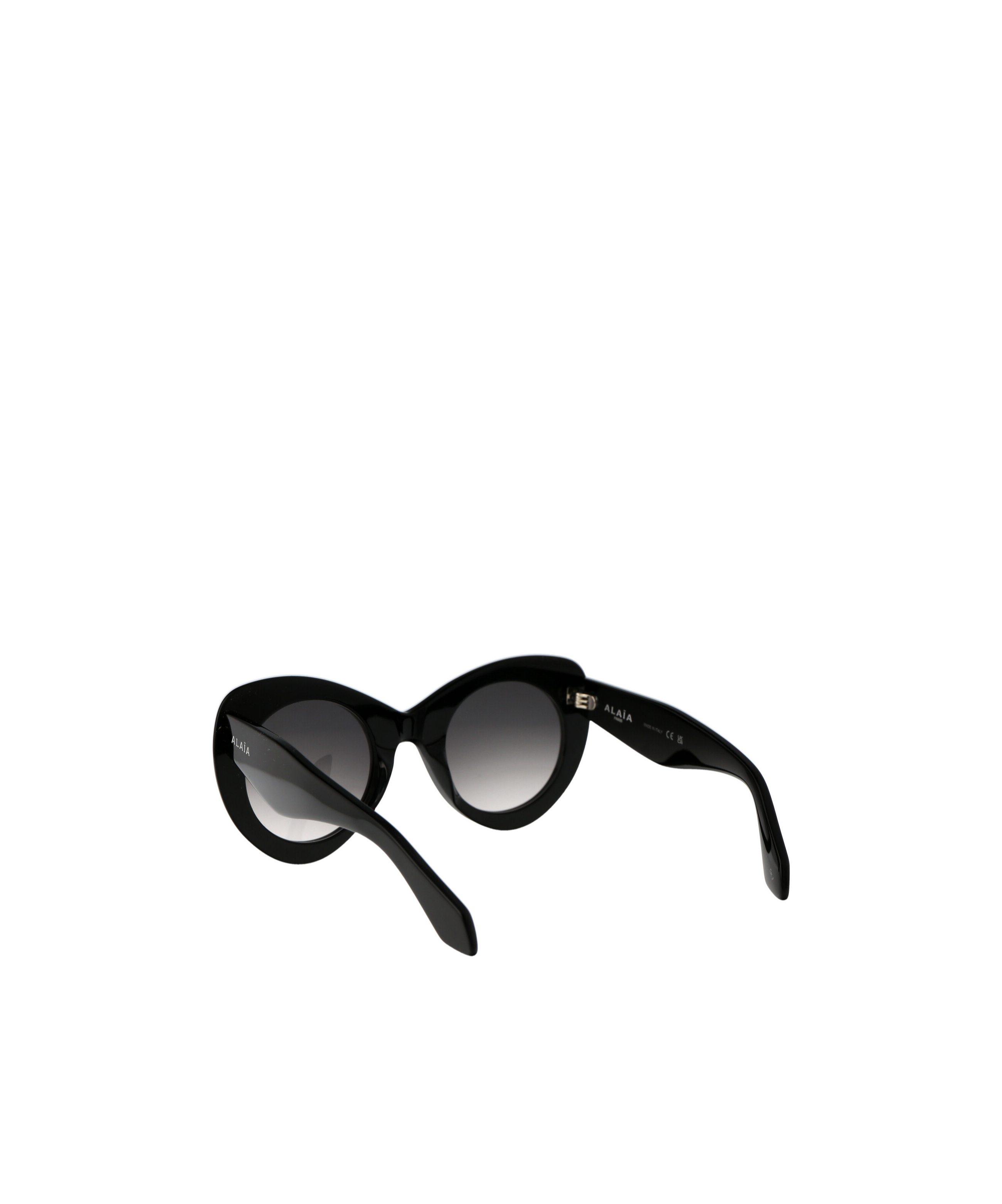 Alaïa Round-frame Sunglasses In Black