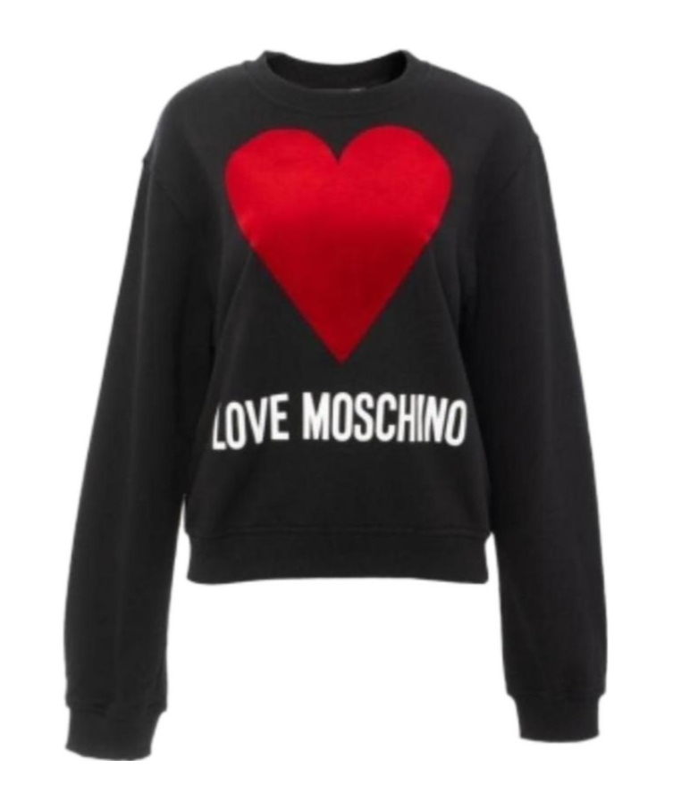 Moschino Printed Pattern Sweater In Black