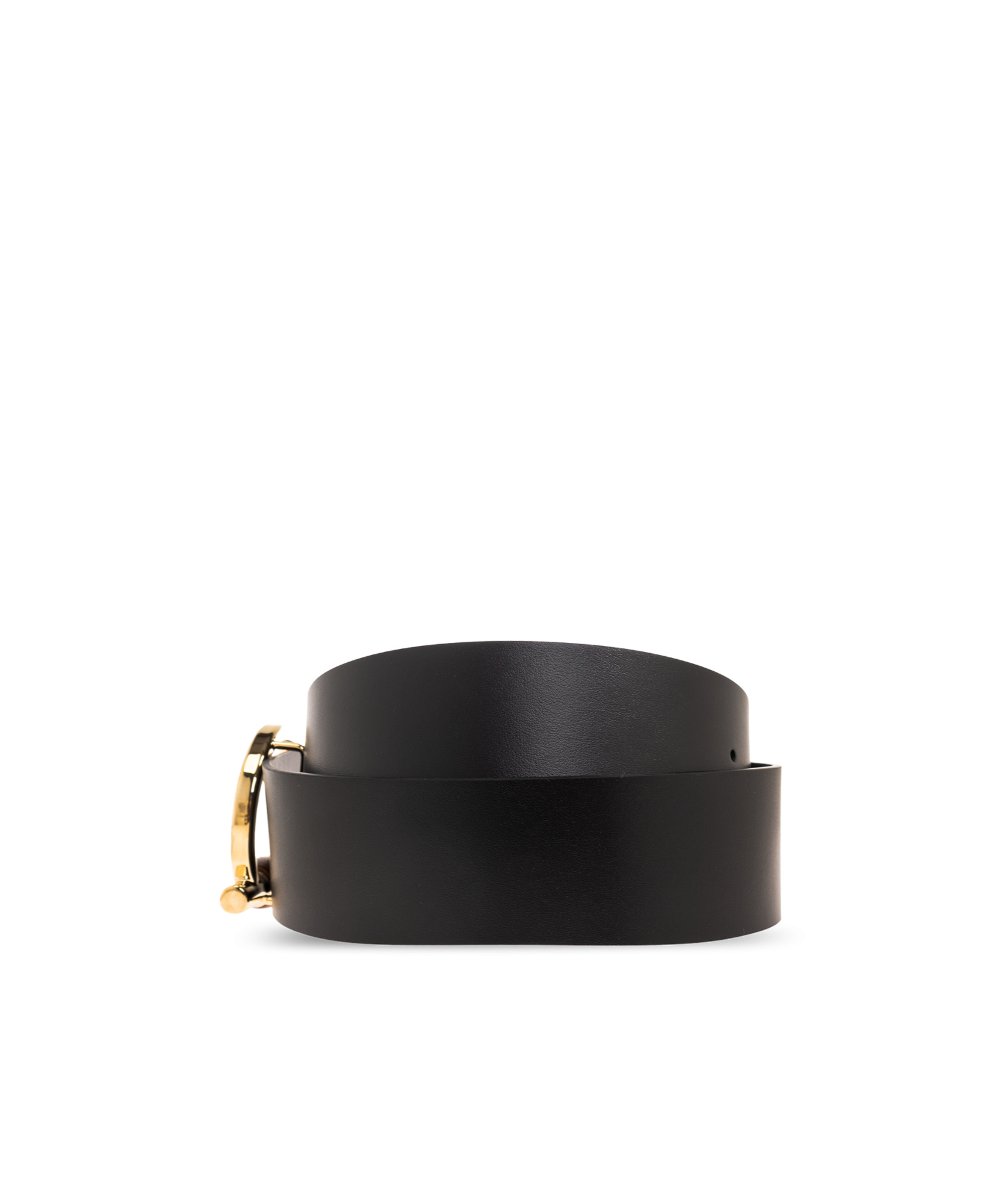 Ferragamo Salvatore Reversible Gancini Belt In Black