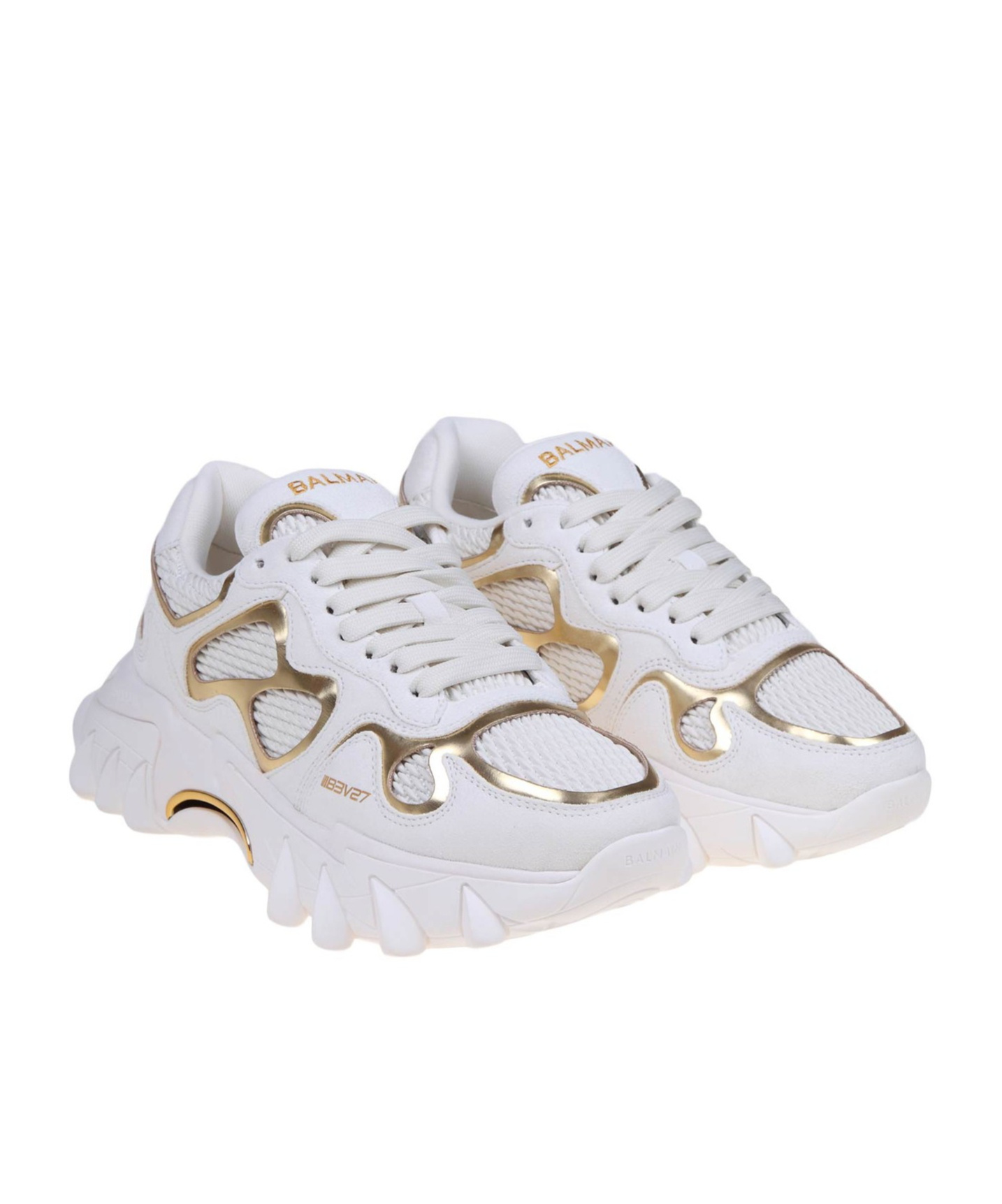 BALMAIN B-EAST PANELLED SNEAKERS