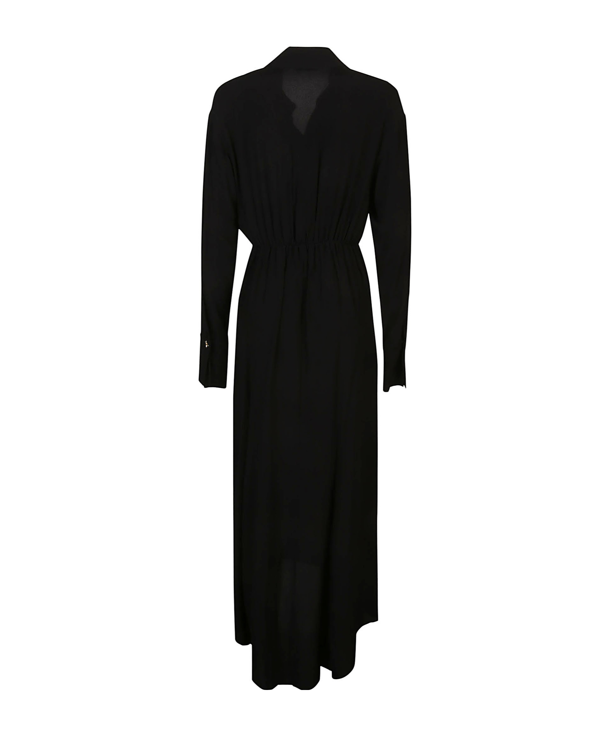 Patrizia Pepe Button-down Midi Dress In Black