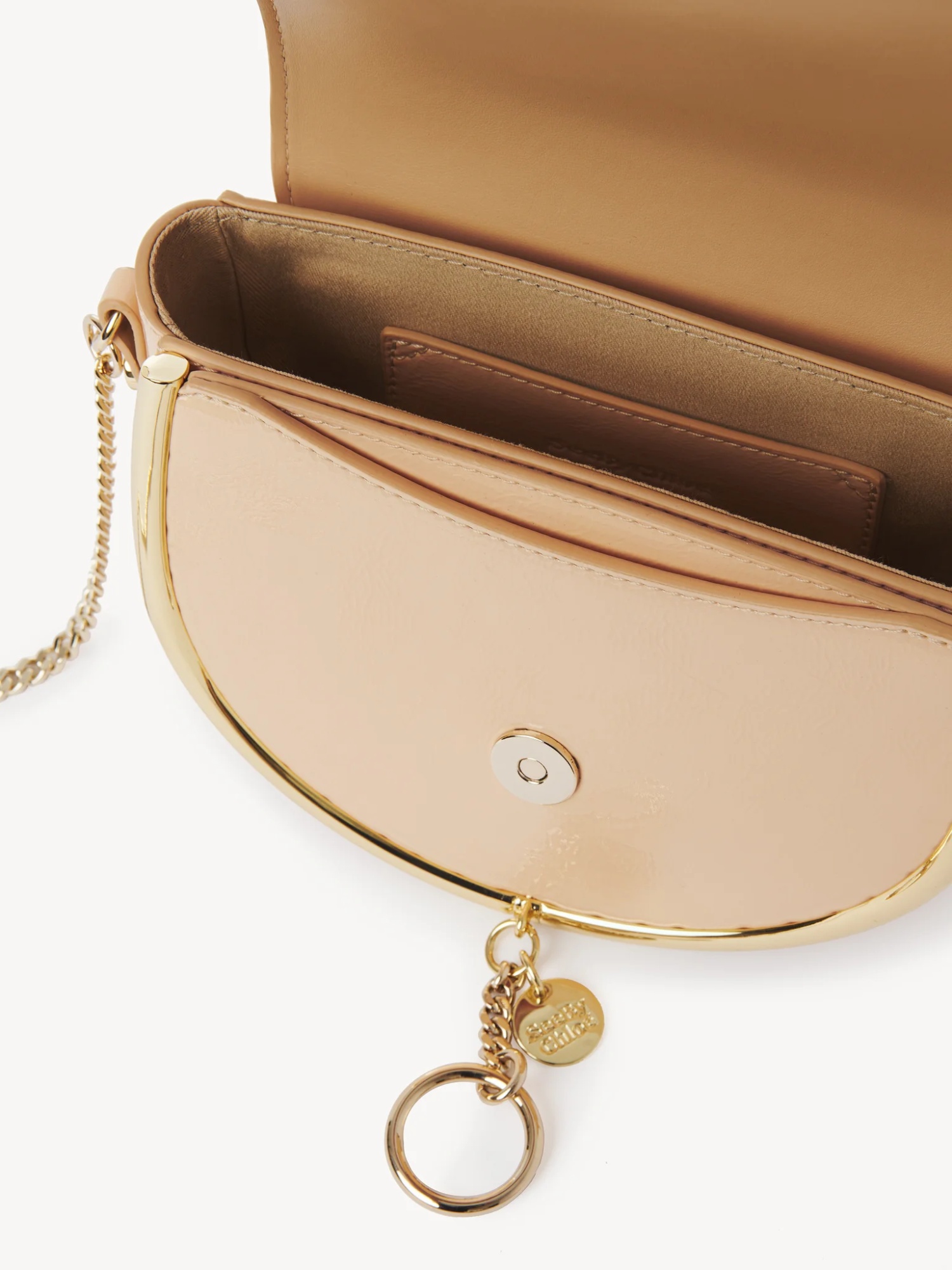 See By Chloé Mara Chain Shoulder Bag In Nude