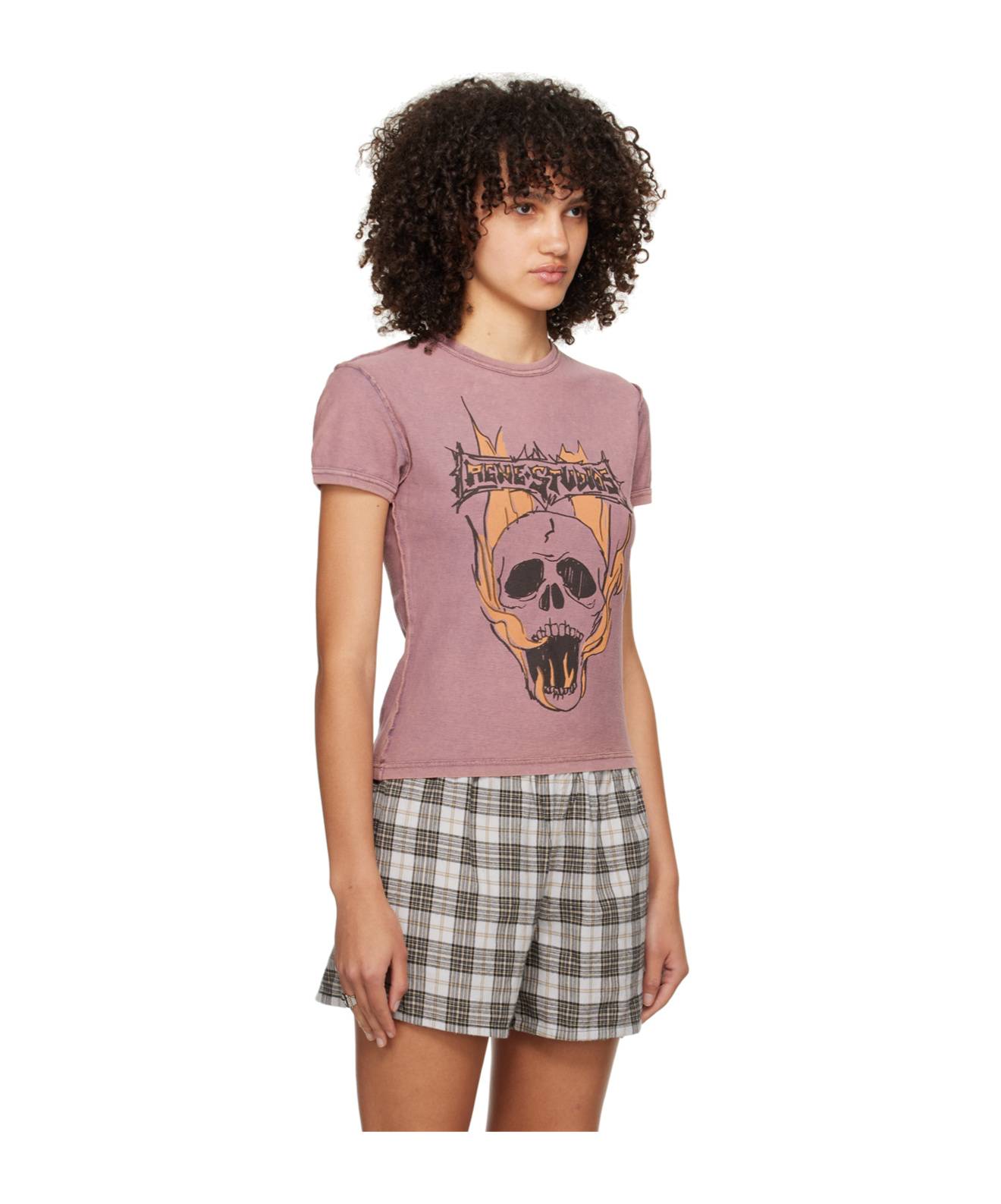 Acne Studios Pink Faded T-shirt In Pink