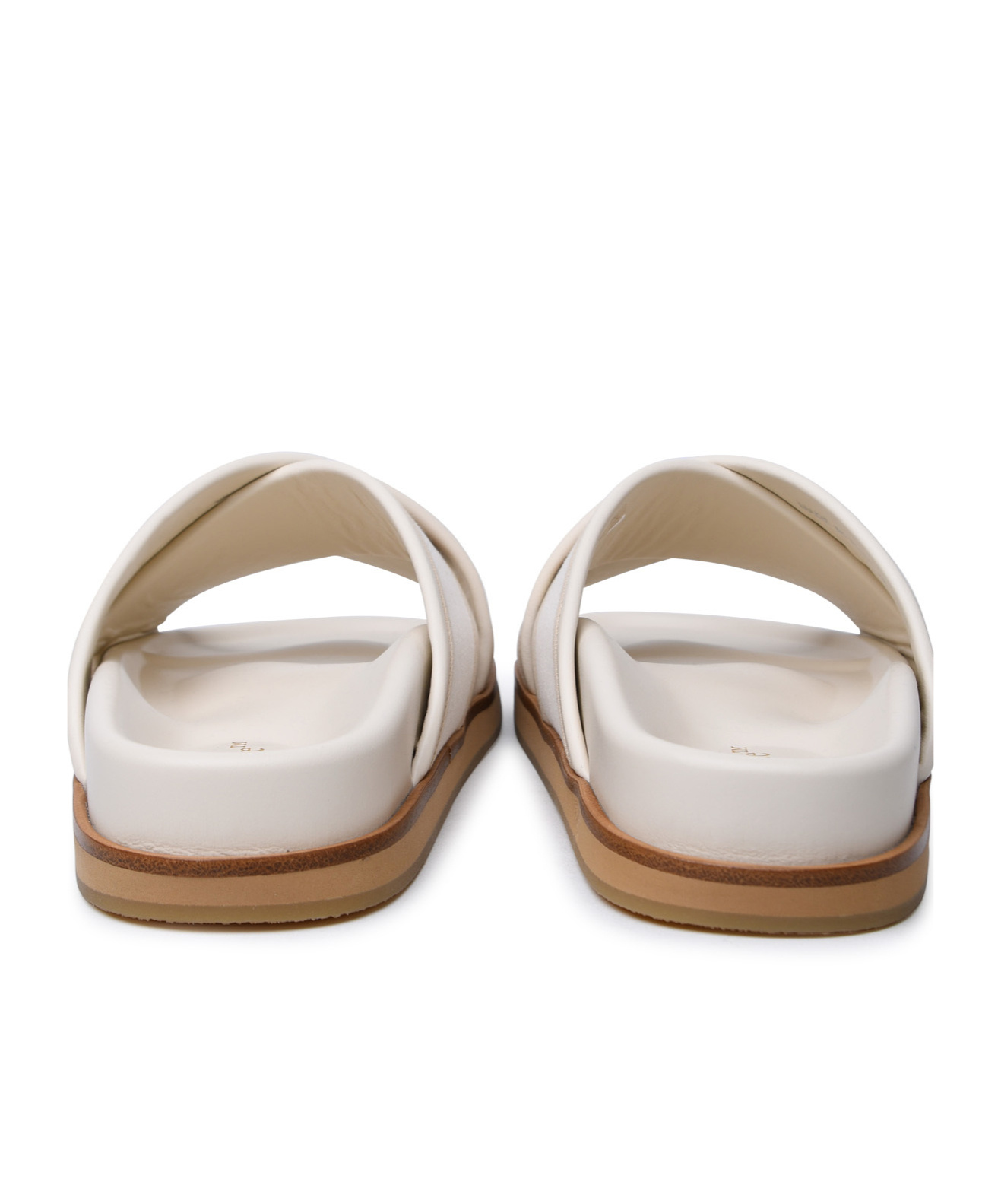 Shop Off-white Logo-embroidered Slides In White
