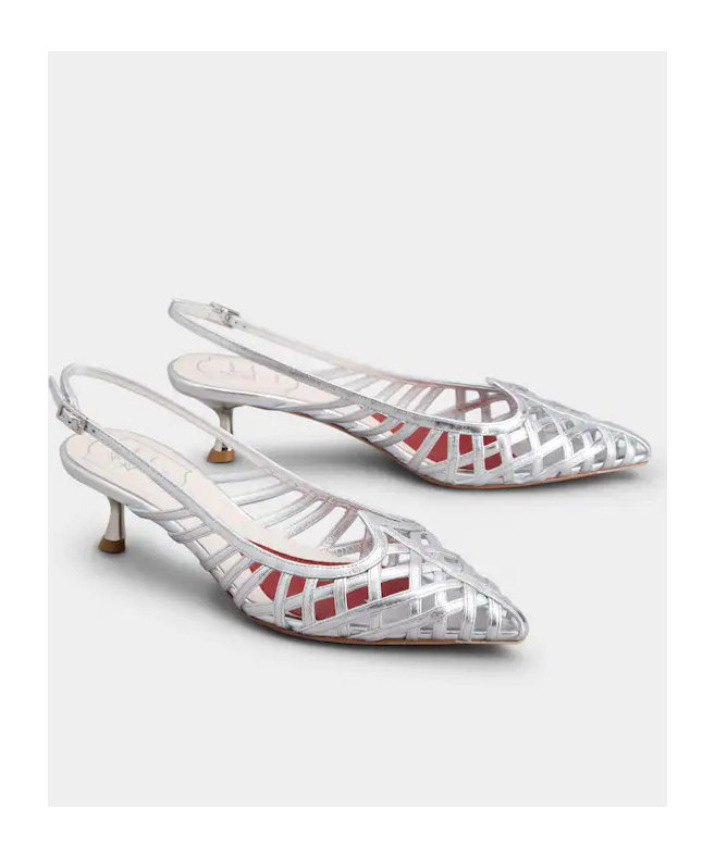 Shop Roger Vivier I Love Vivier Multistrap Slingback Pumps In Leather In White