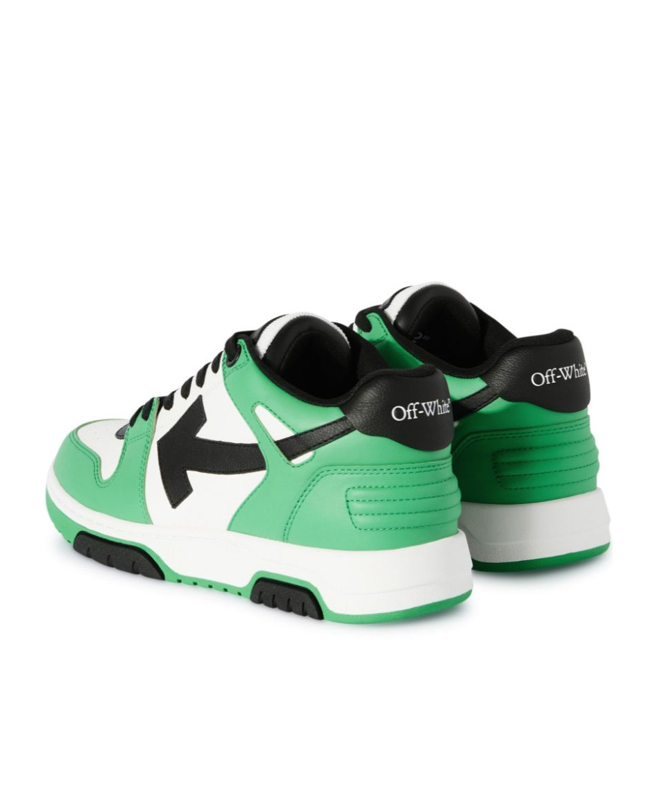 Shop Off-white Out Of Office Leather Sneakers In Green