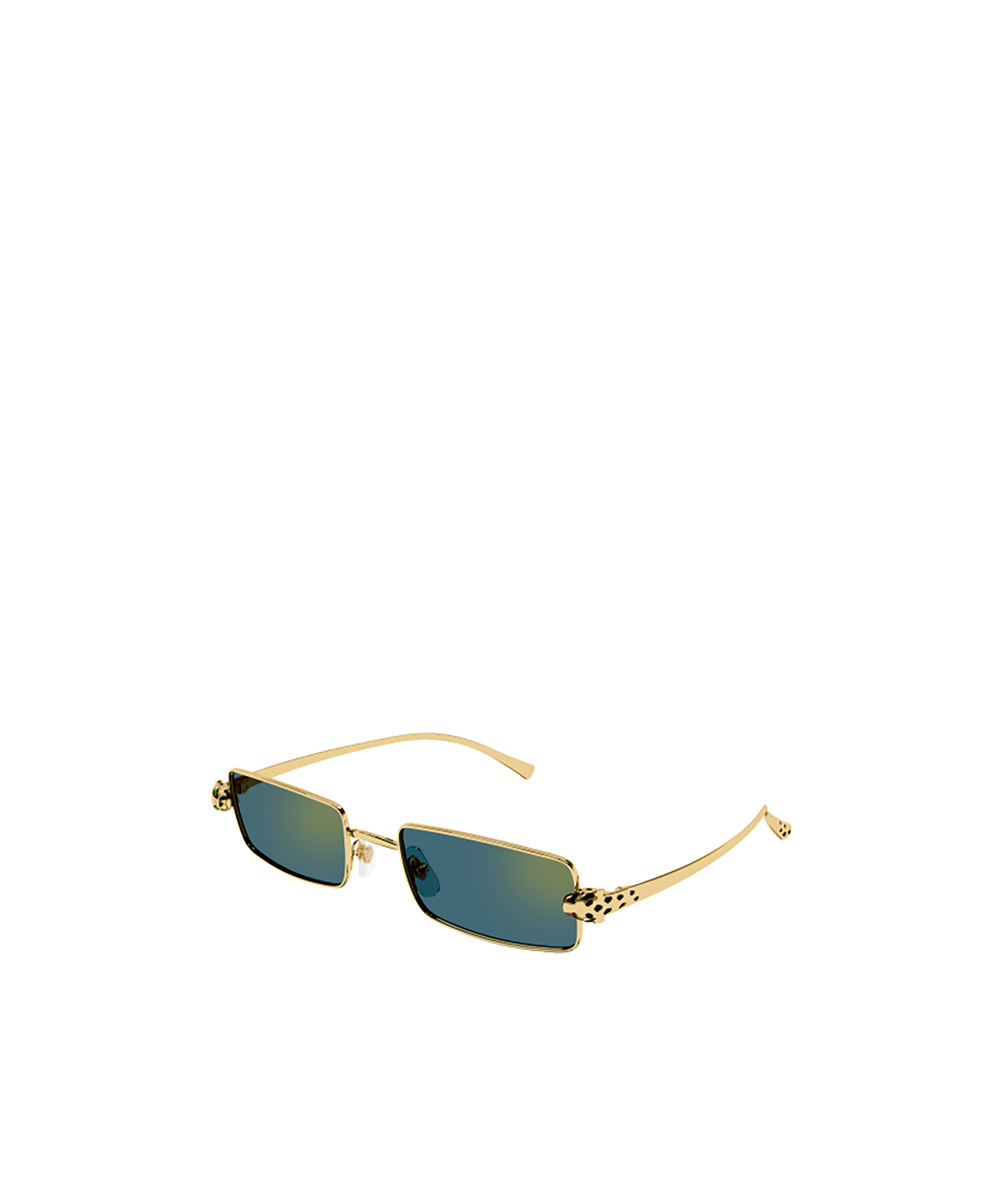 Cartier Rectangle Frame Sunglasses In Multicolor