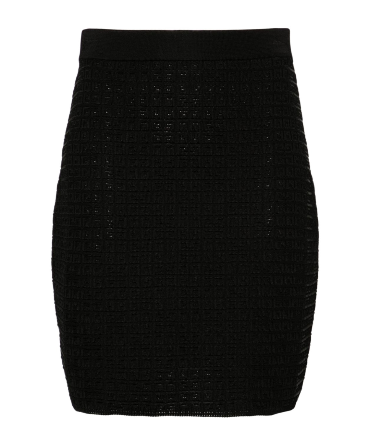 Givenchy 4g-monogram Knitted Skirt In Black