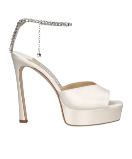 Jimmy Choo Crystal Clasp High-heeled Sandals