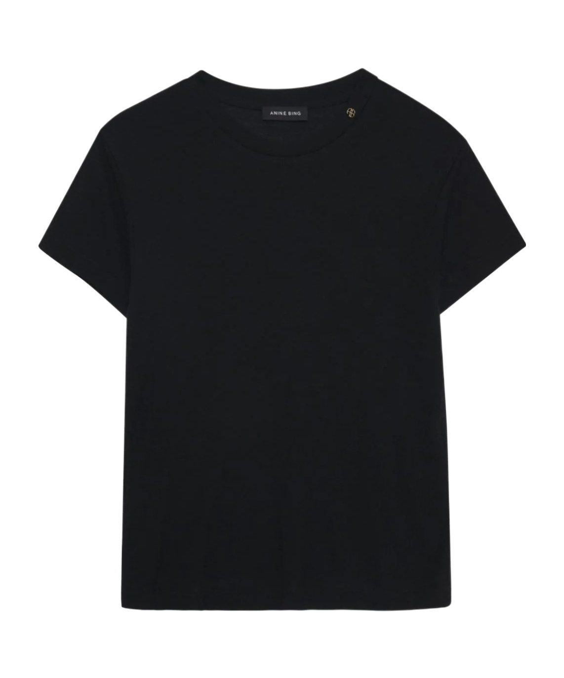 ANINE BING LOGO LOGO SHORT SLEEVE T-SHIRT