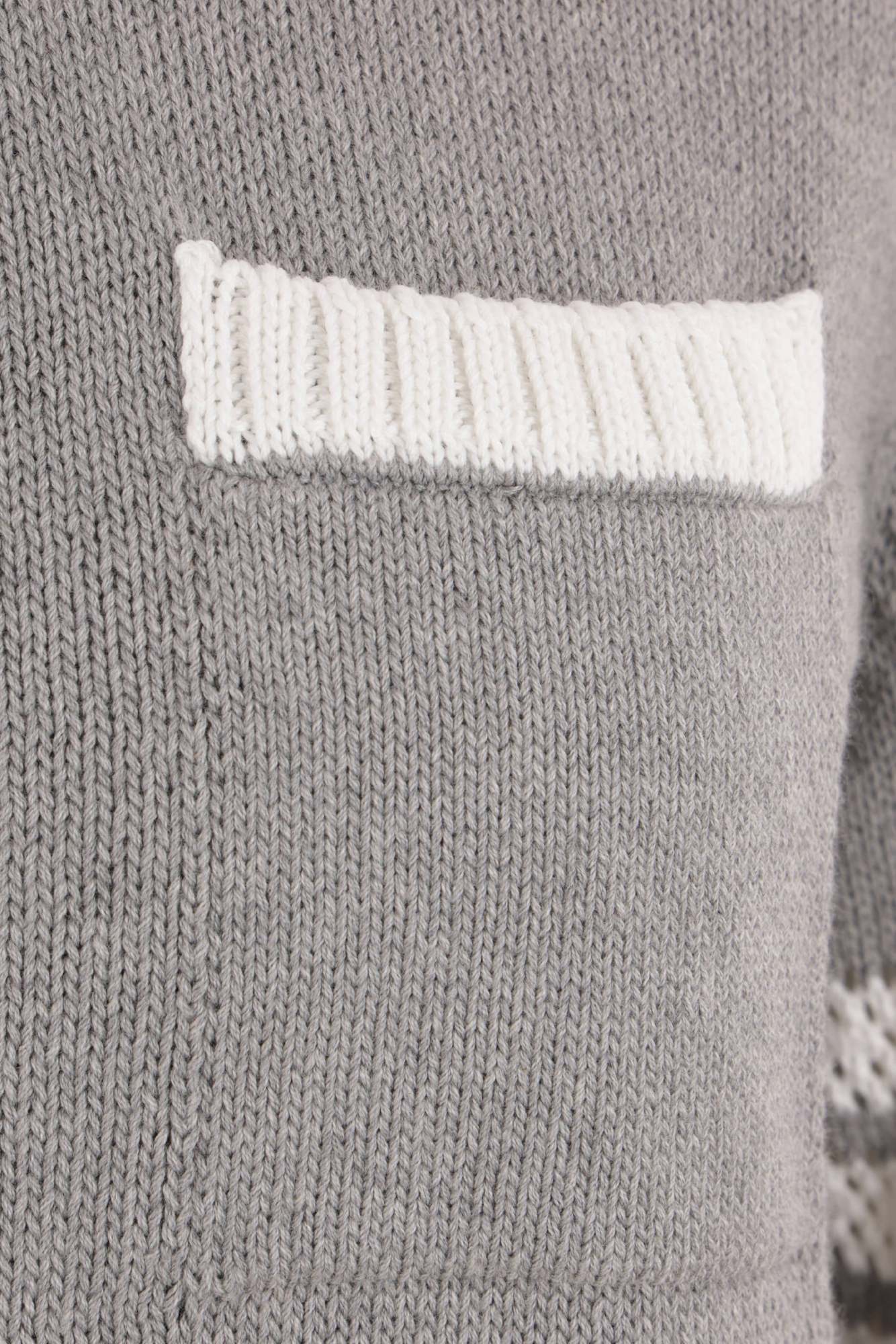 Thom Browne Jersey 4-bar Cotton Sweater In Gray