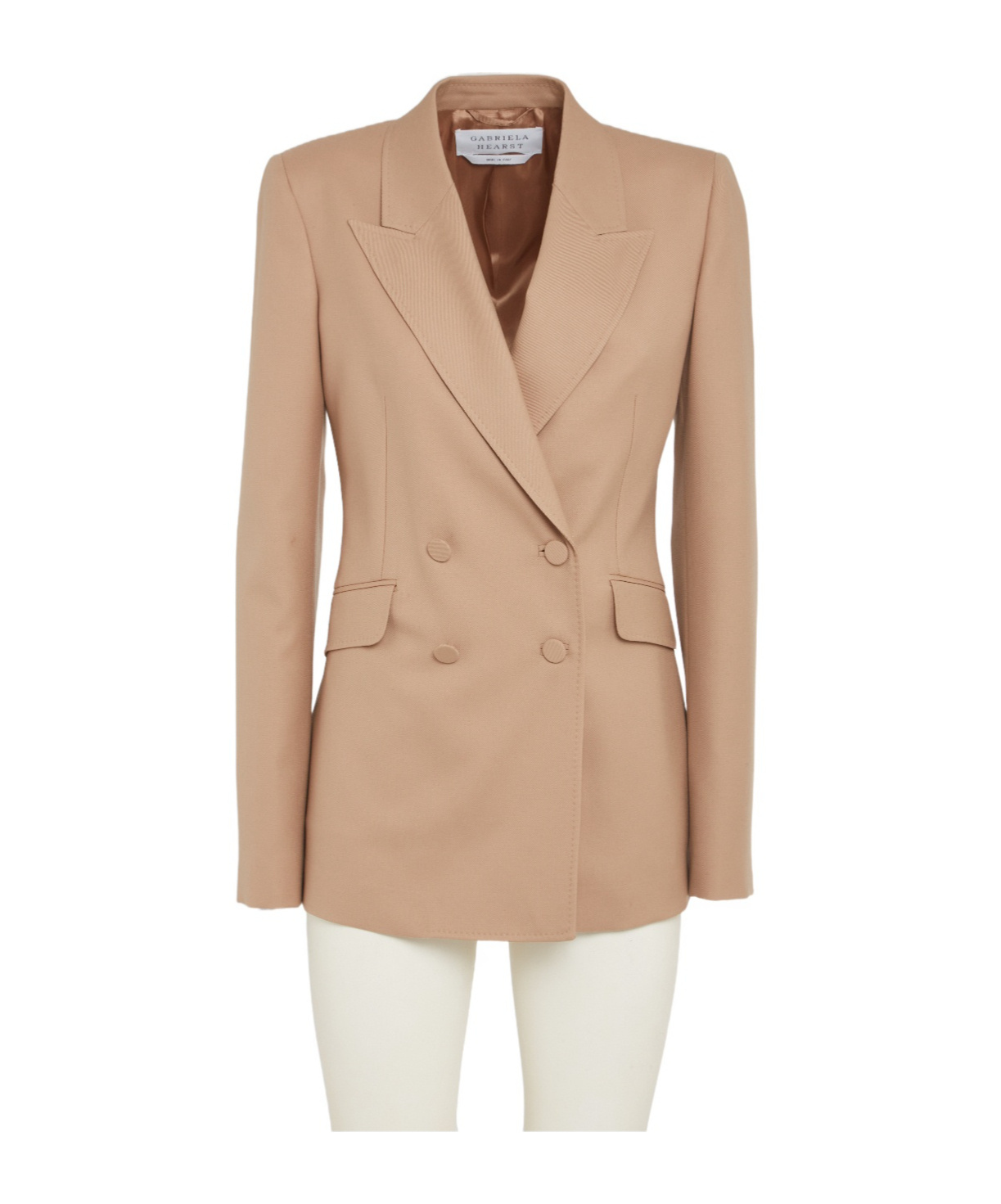 Shop Gabriela Hearst Long Sleeved Suit Jacket In Pink