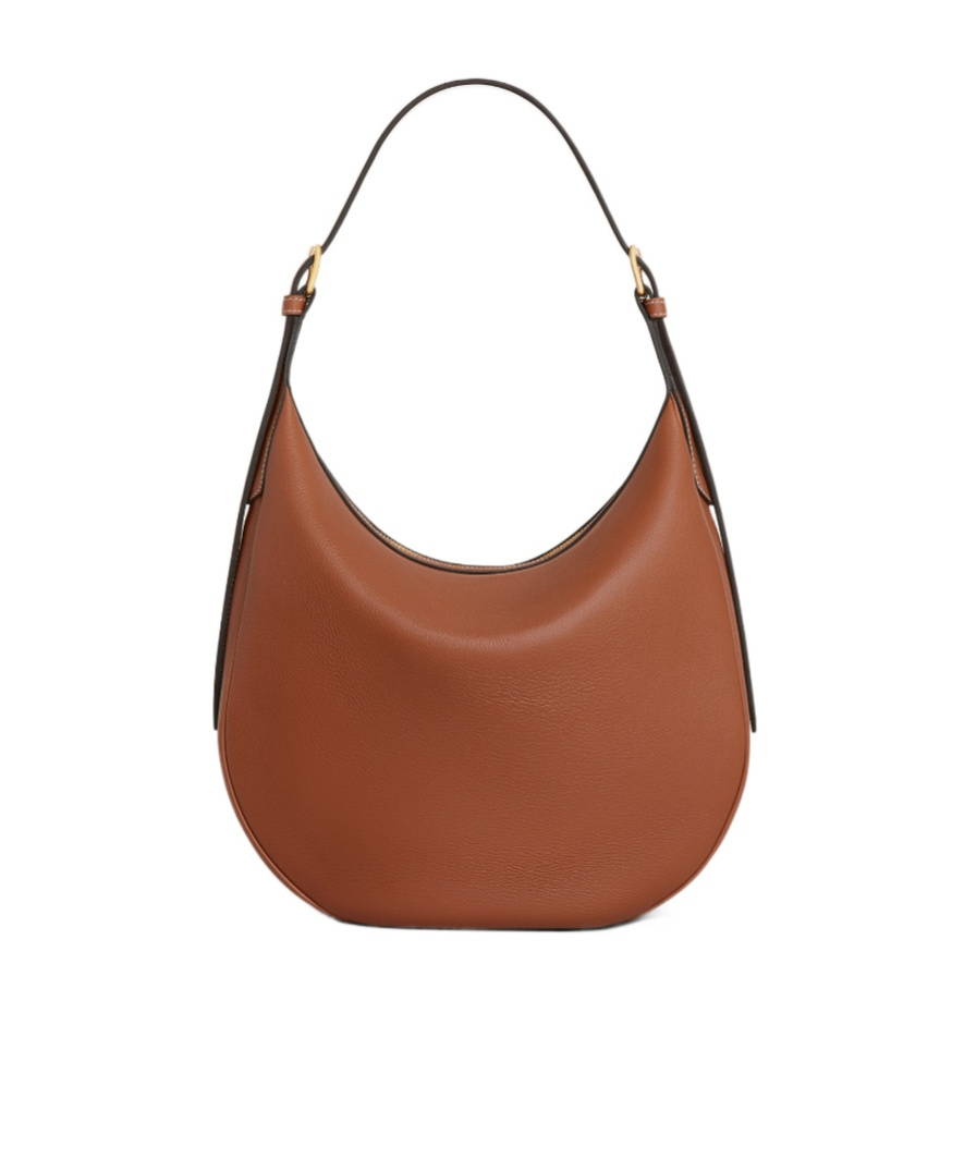 Celine Heloise Small Leather Shoulder Bag In Brown