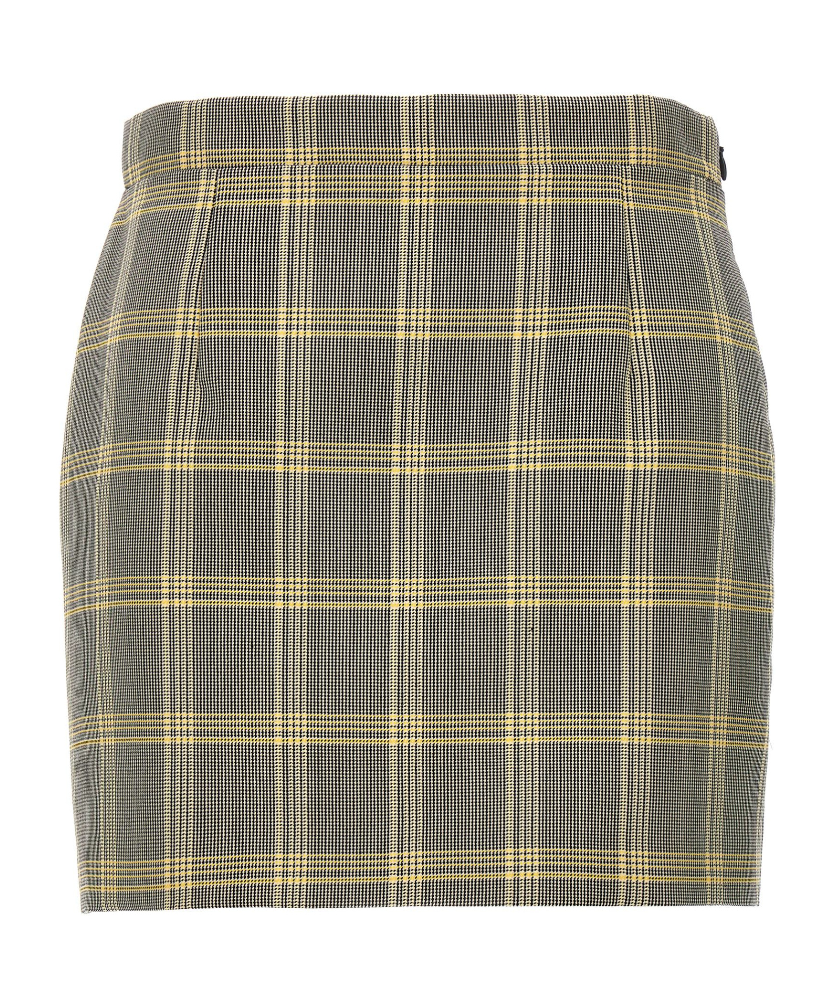 Marni High-waisted Checked Pattern Mini Skirt In Nude