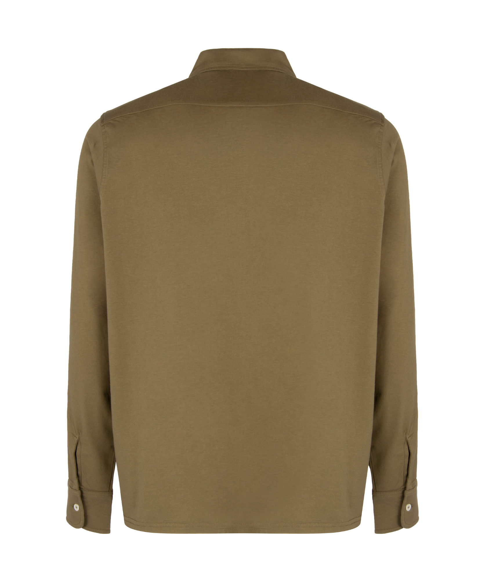 Aspesi Lapel Long-sleeved Shirt In Brown