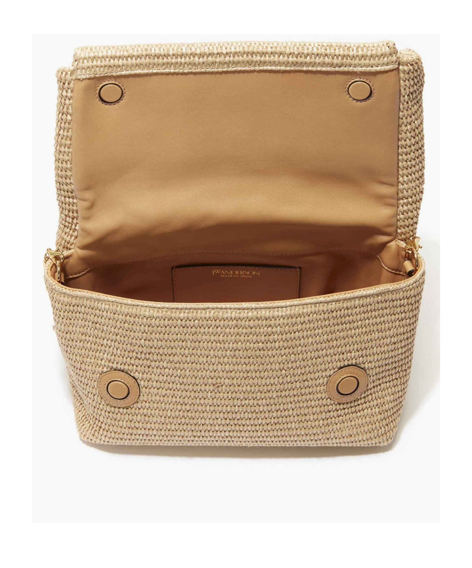 Jw Anderson Large Twister Raffia Shoulder Bag