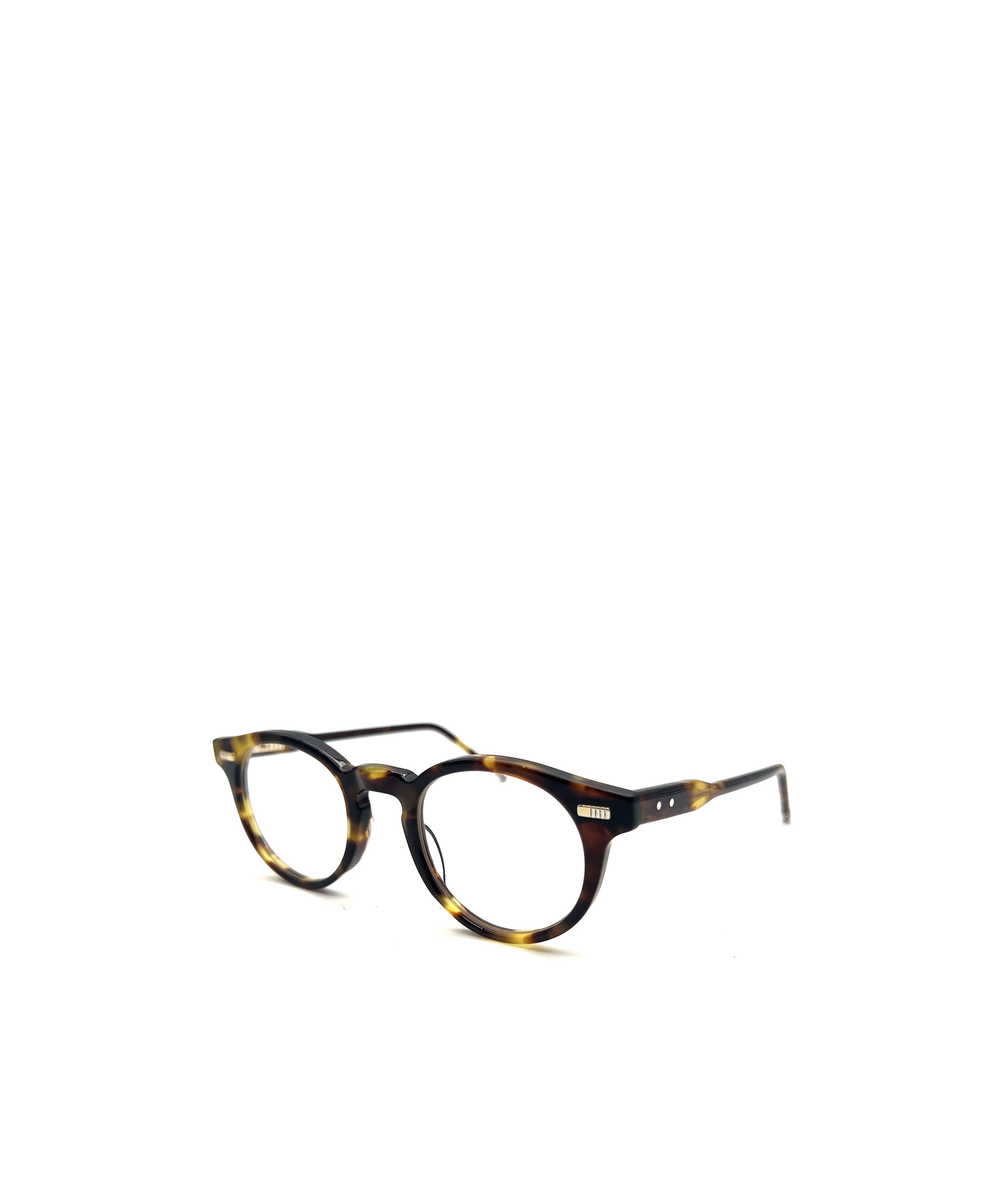 Thom Browne Tortoiseshell Round-frame Glasses In Black