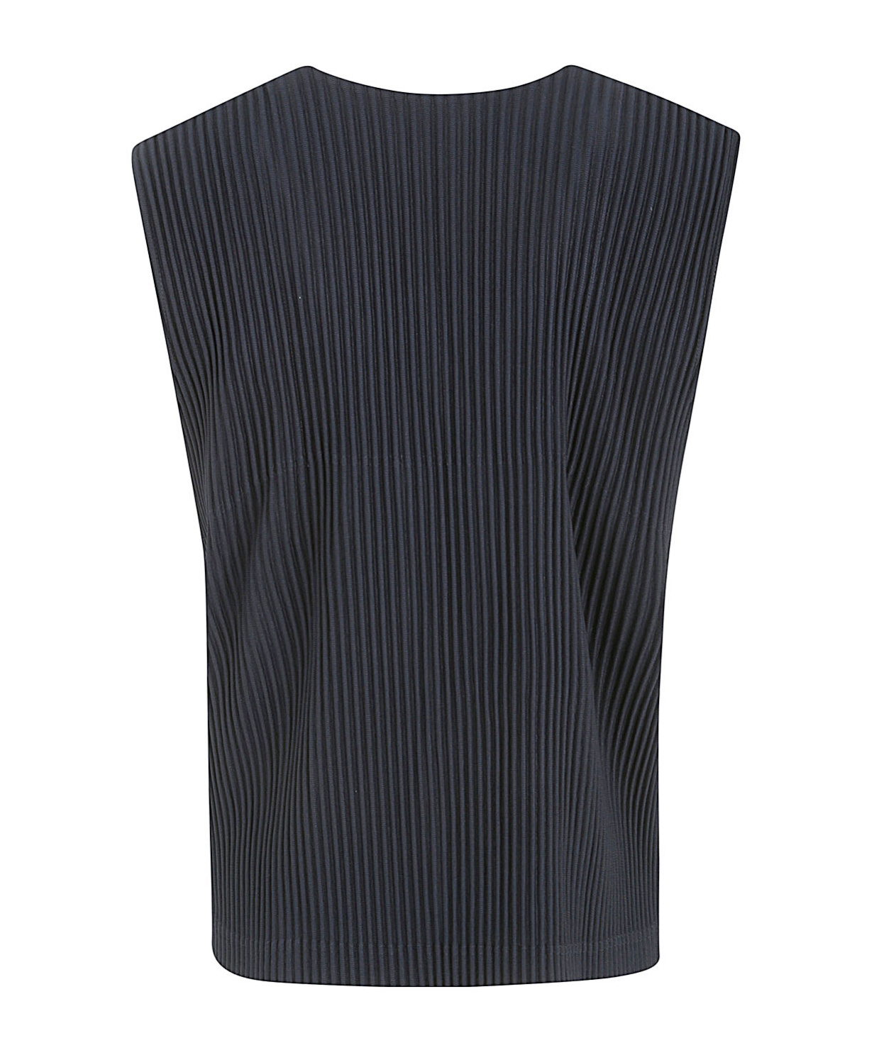 ISSEY MIYAKE V-NECK PLISSÉ WAISTCOAT