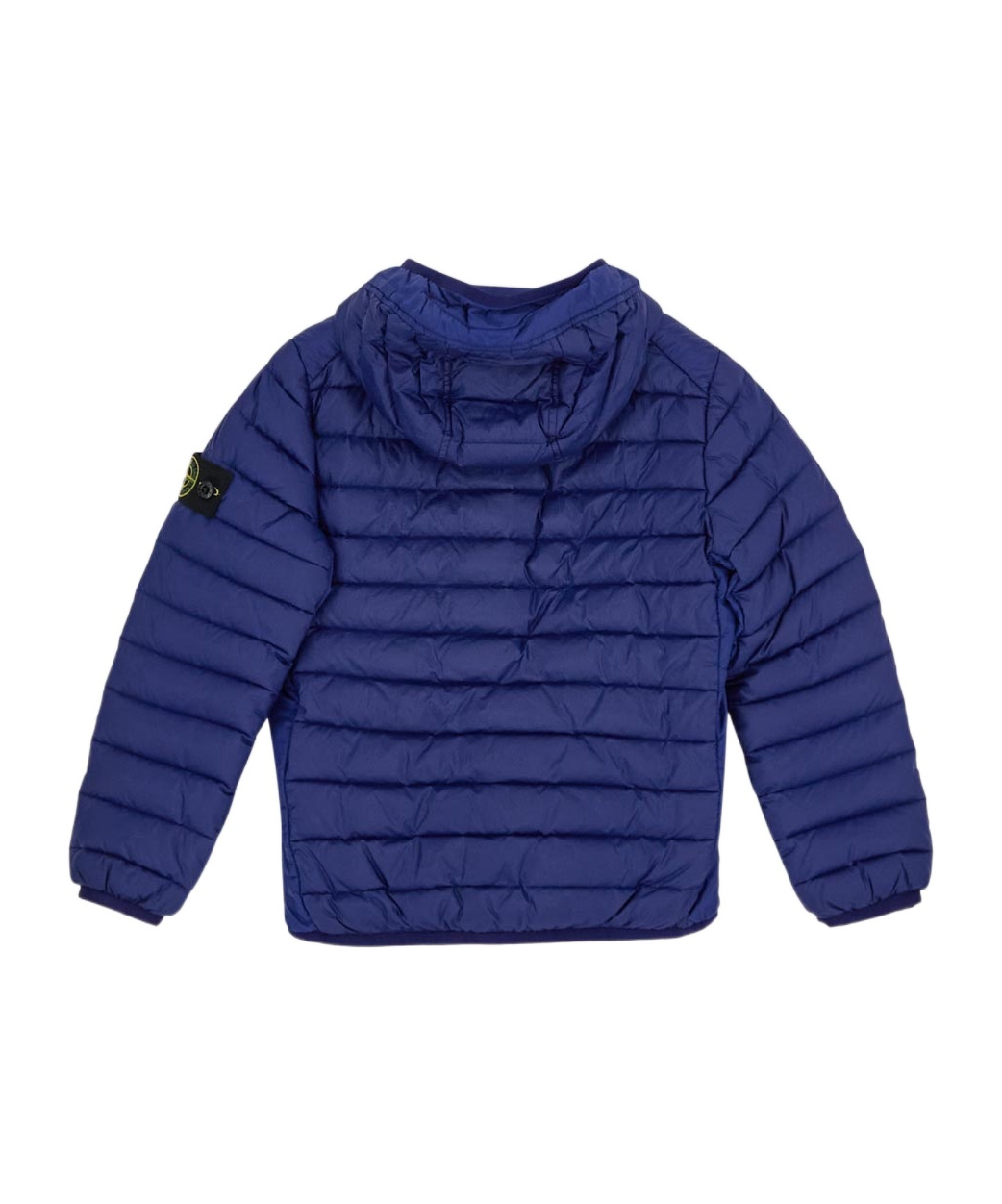 Stone Island Compass-motif Hooded Jacket In Blue