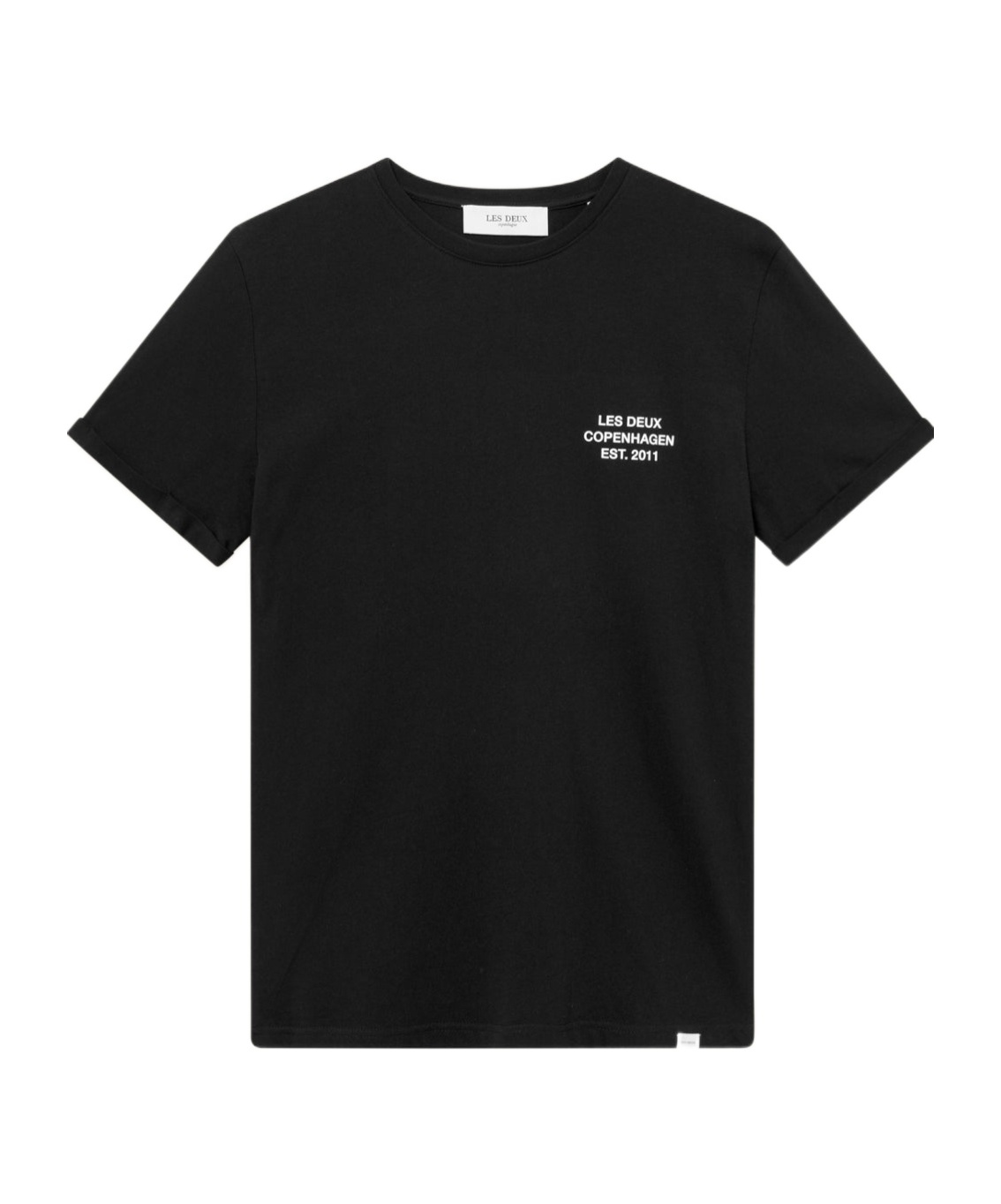 Les Deux T-shirt With Round Neck And Short Sleeves In Black