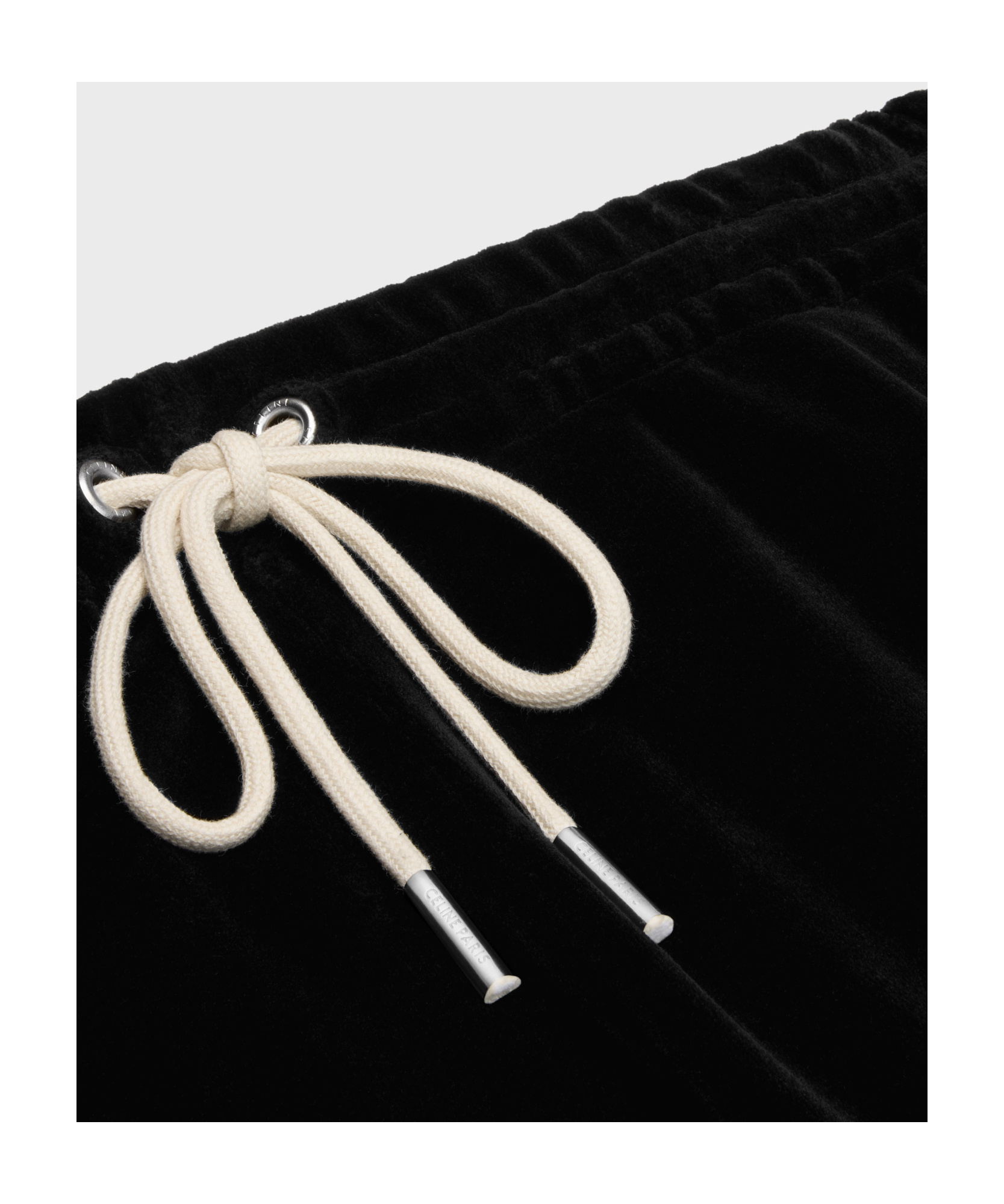 Celine Logo Drawstring Sweatpants In Black