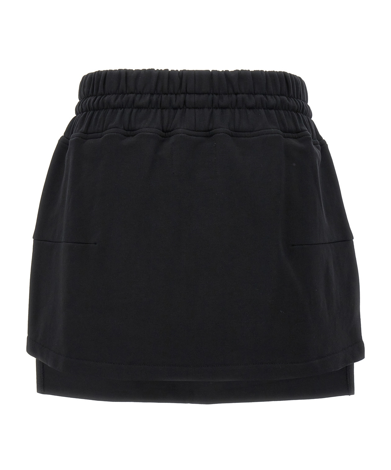 Vivienne Westwood Boxer Cotton Jersey Mini Skirt W/logo In Black