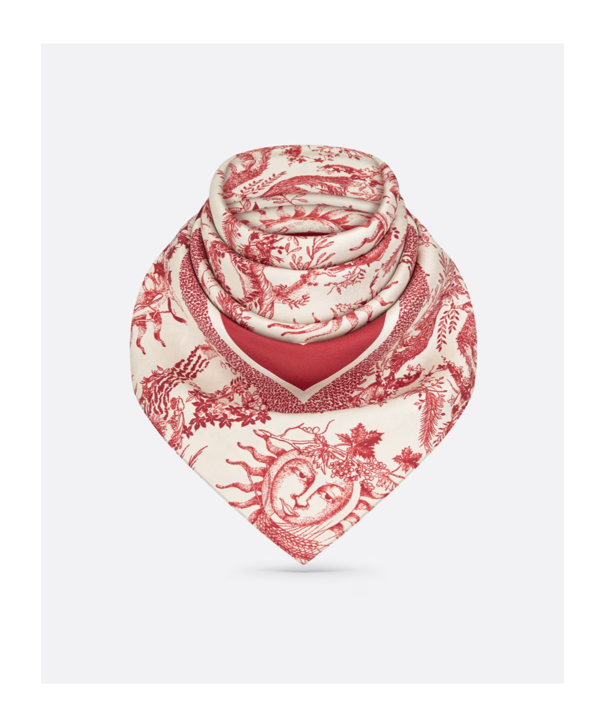 Dior Square 90 Toile De Jouy Soleil Scarf In Pink