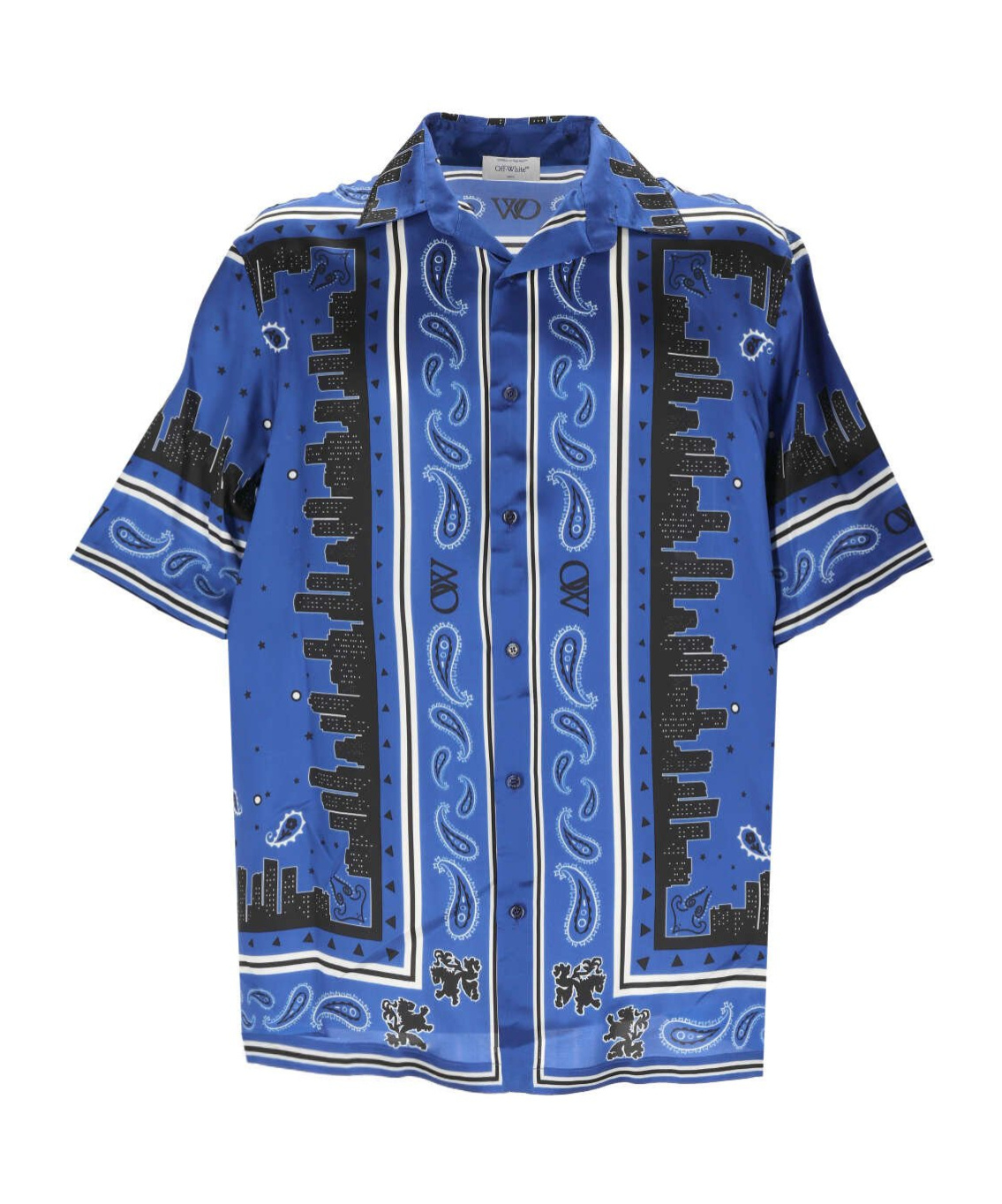 OFF-WHITE BANDANA-PRINT TWILL SHIRT